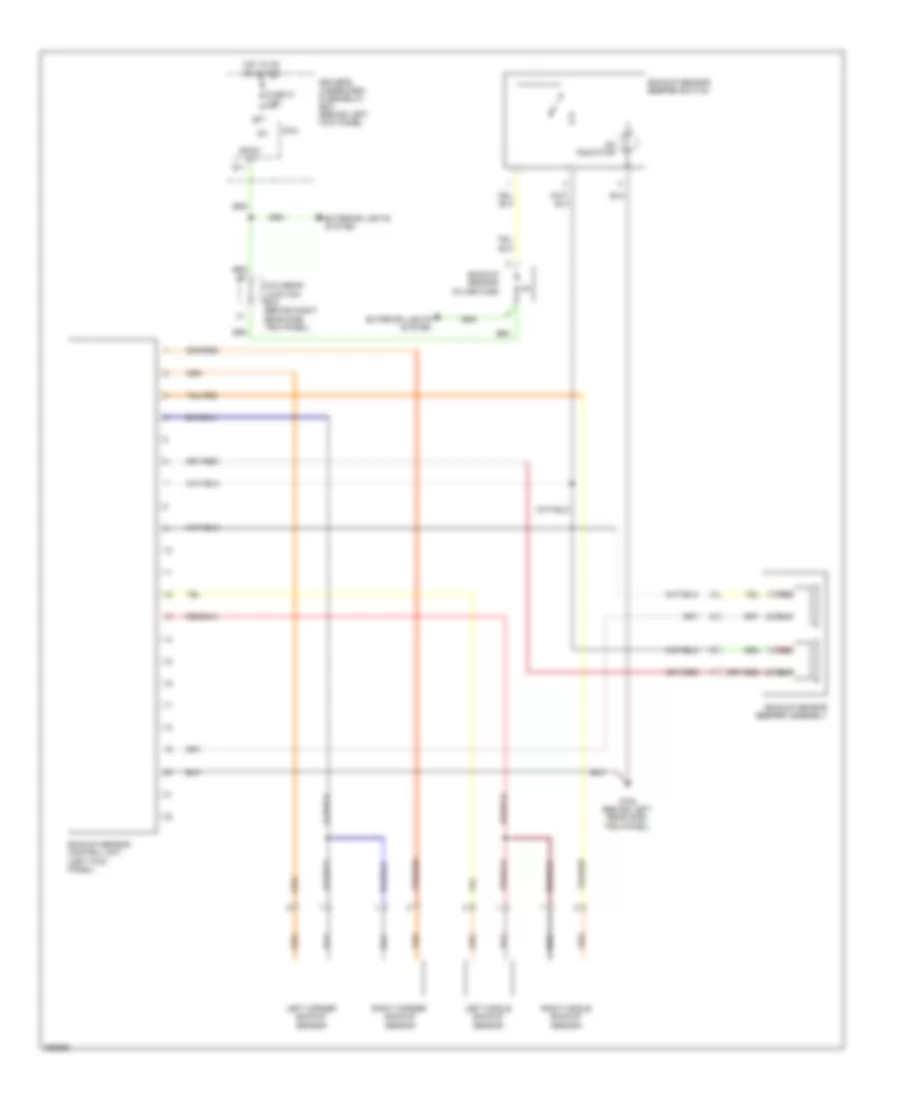 Parking Assistant Wiring Diagram, Except Touring for Honda Odyssey EX 2008
