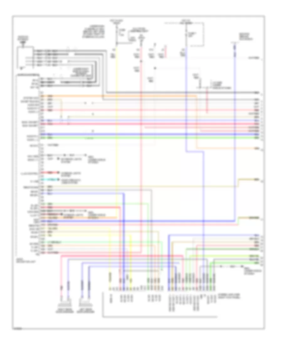 Navigation Wiring Diagram 1 of 3 for Honda Element LX 2009