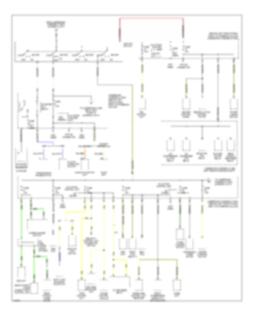 Power Distribution Wiring Diagram (3 of 4) for Honda Element LX 2009