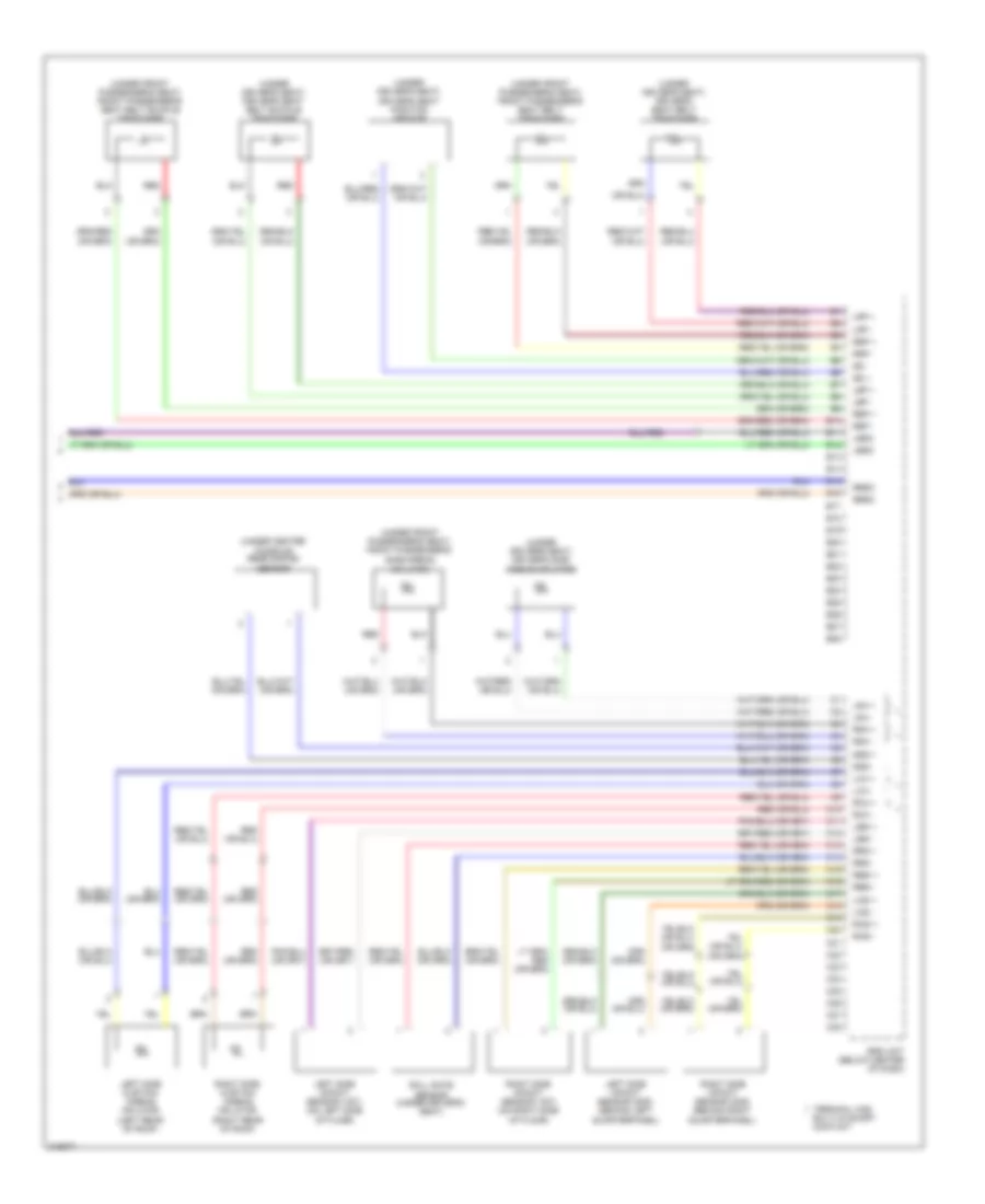Supplemental Restraints Wiring Diagram (3 of 3) for Honda Element LX 2009