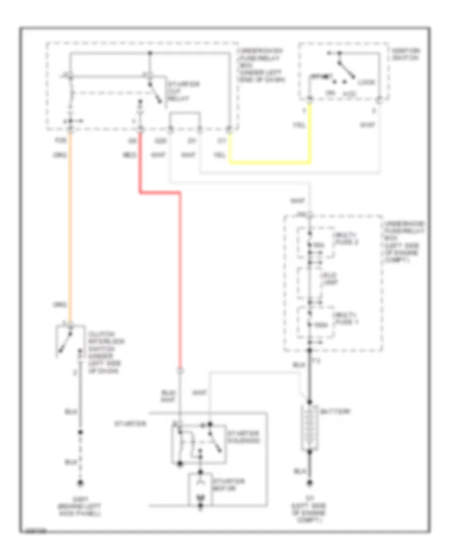 1.8L, Starting Wiring Diagram, MT for Honda Civic LX 2011