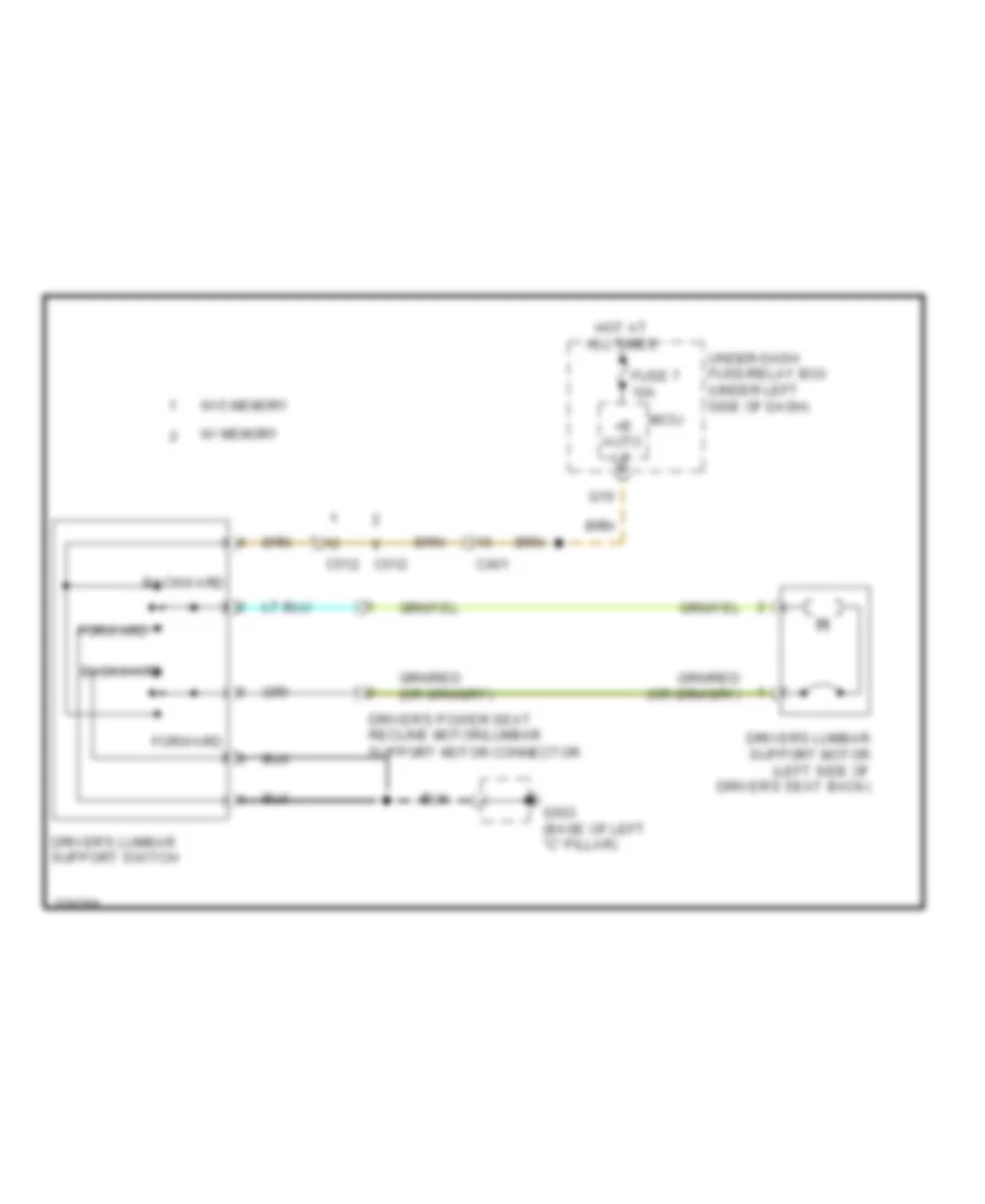 Driver s Lumbar Wiring Diagram for Honda Pilot LX 2013