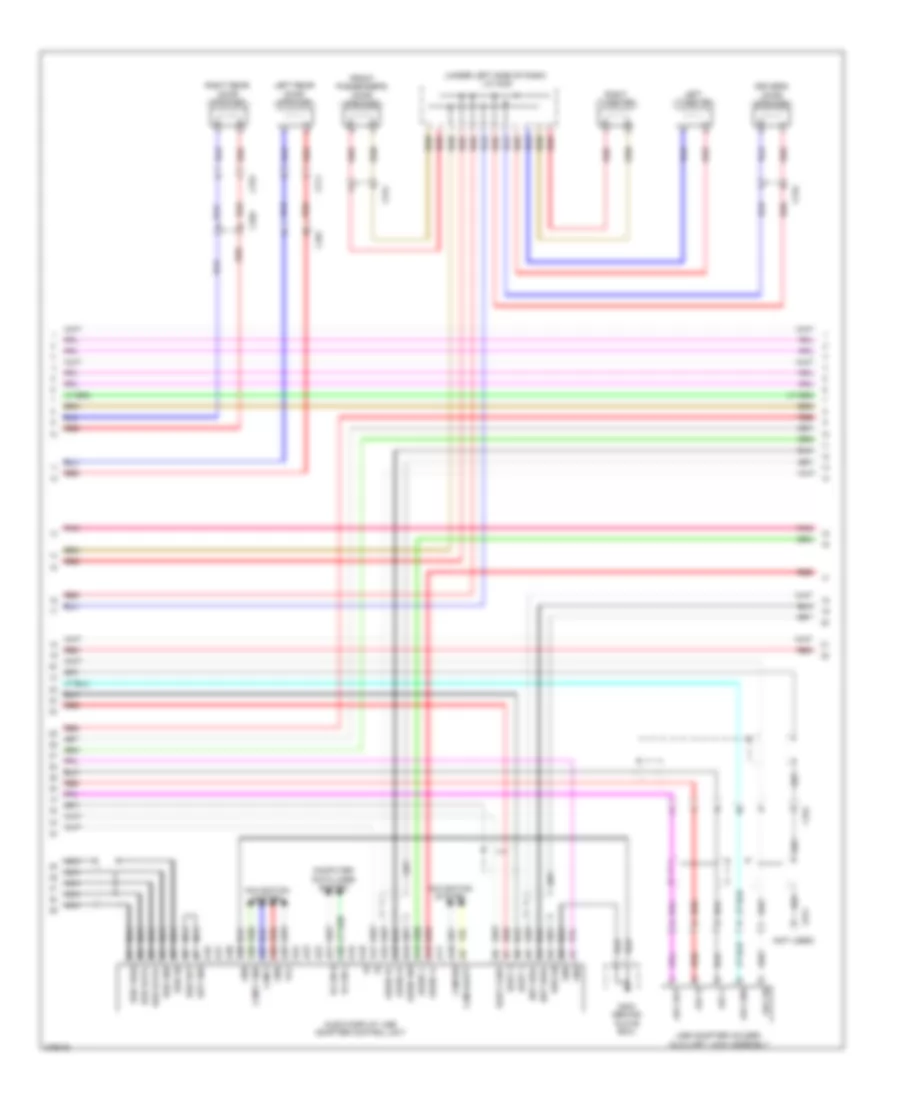 Premium Radio Wiring Diagram, without Navigation (2 of 5) for Honda Pilot LX 2013