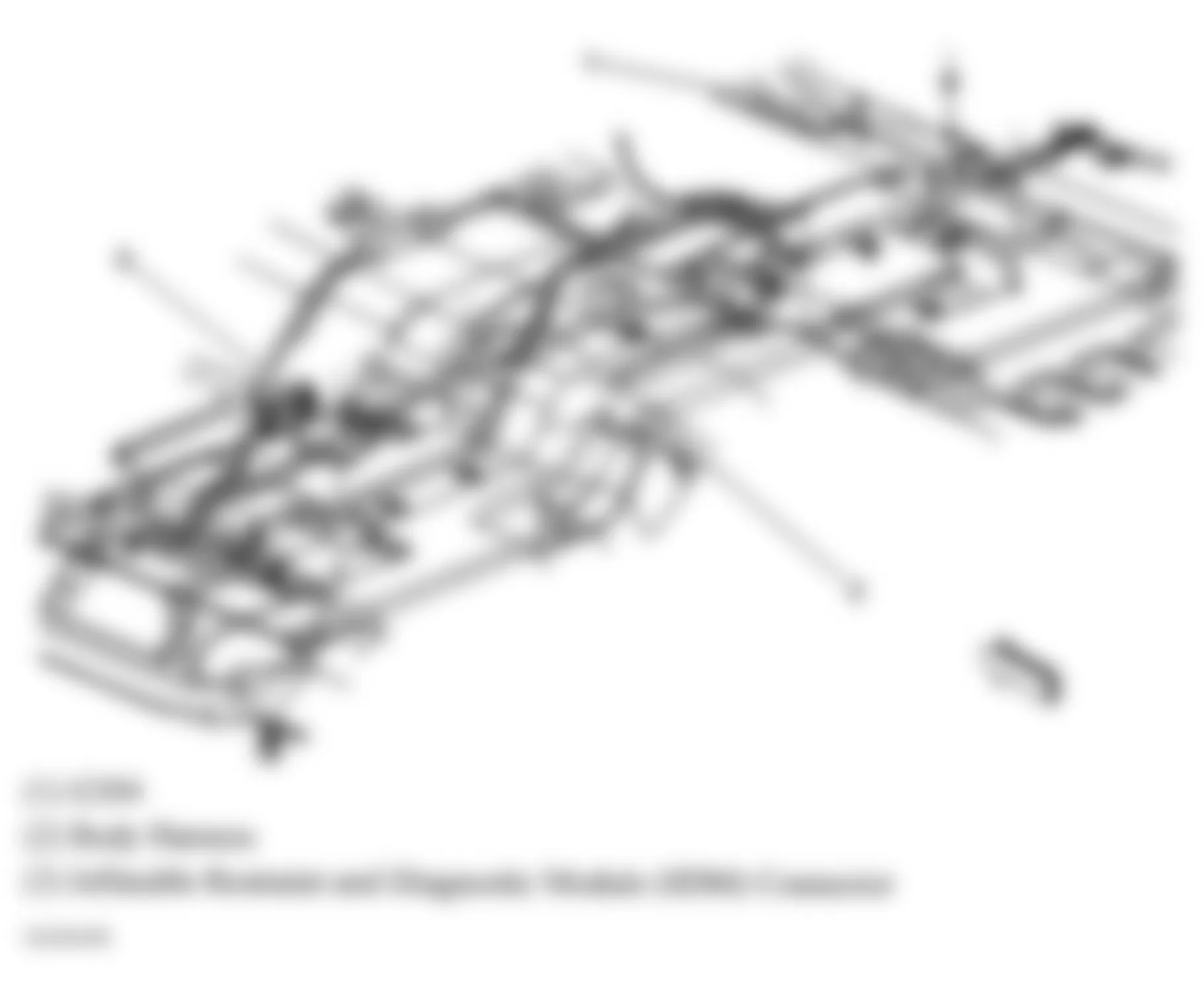 Hummer H2 2005 - Component Locations -  Vehicle Floor