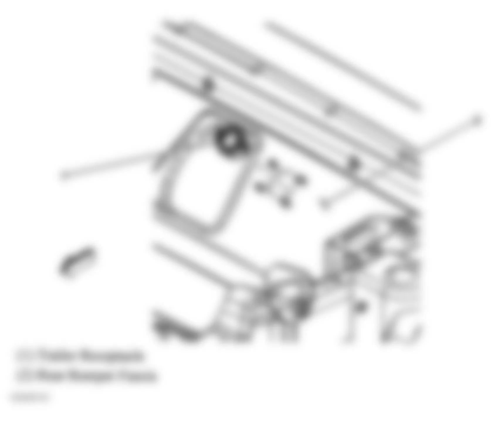 Hummer H2 2005 - Component Locations -  Rear Bumper Fascia