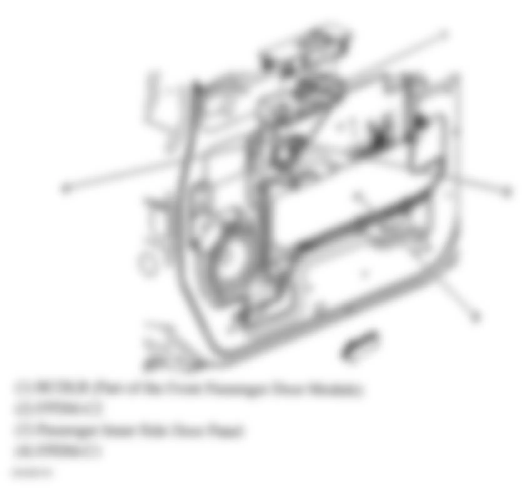 Hummer H2 2005 - Component Locations -  Passengers Door