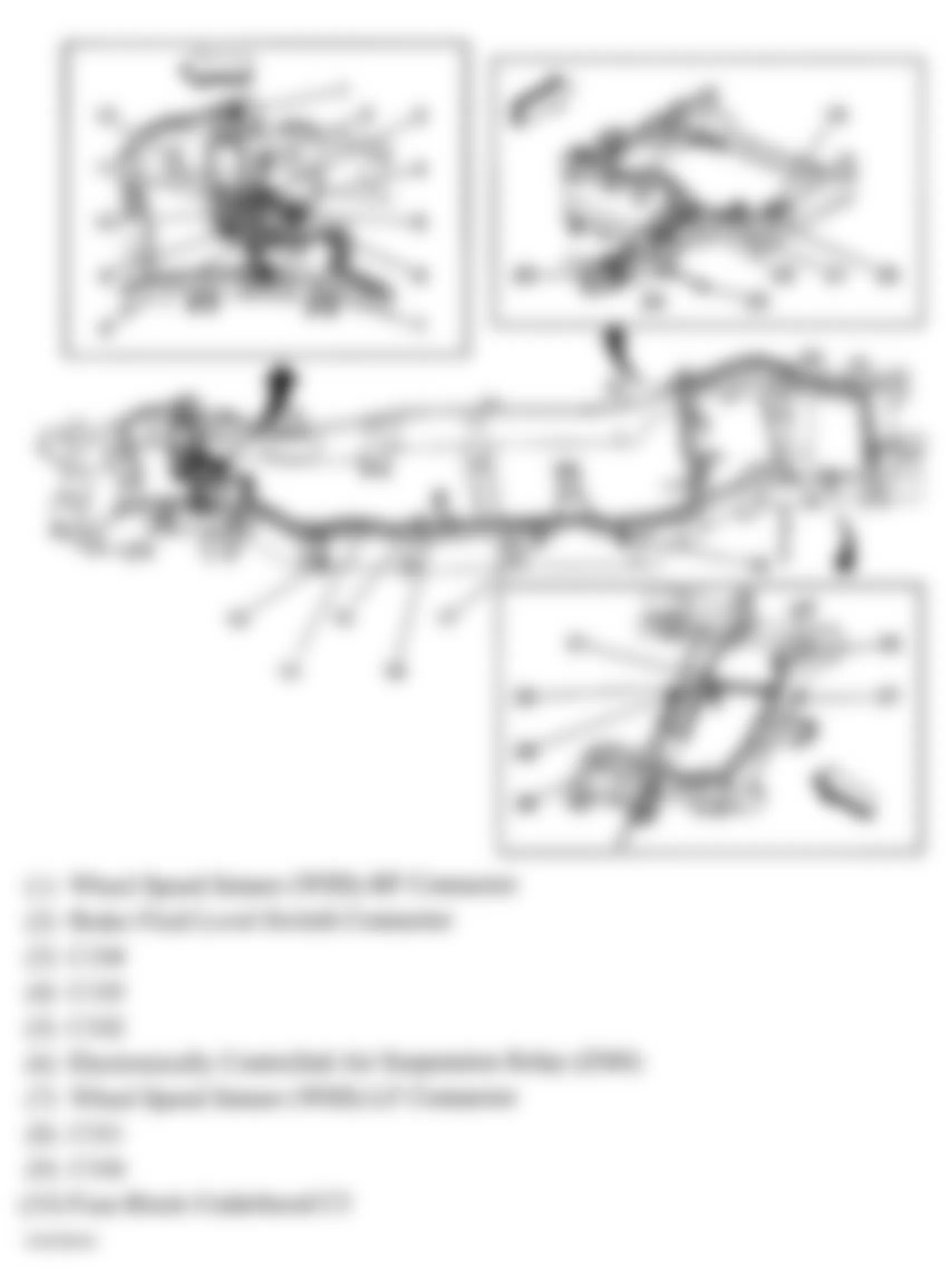 Hummer H2 2005 - Component Locations -  Chassis (1 Of 2)
