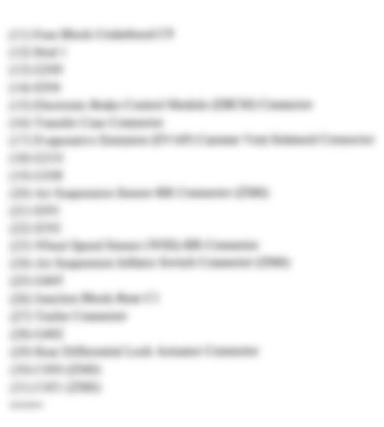 Hummer H2 2005 - Component Locations -  Chassis (2 Of 2)
