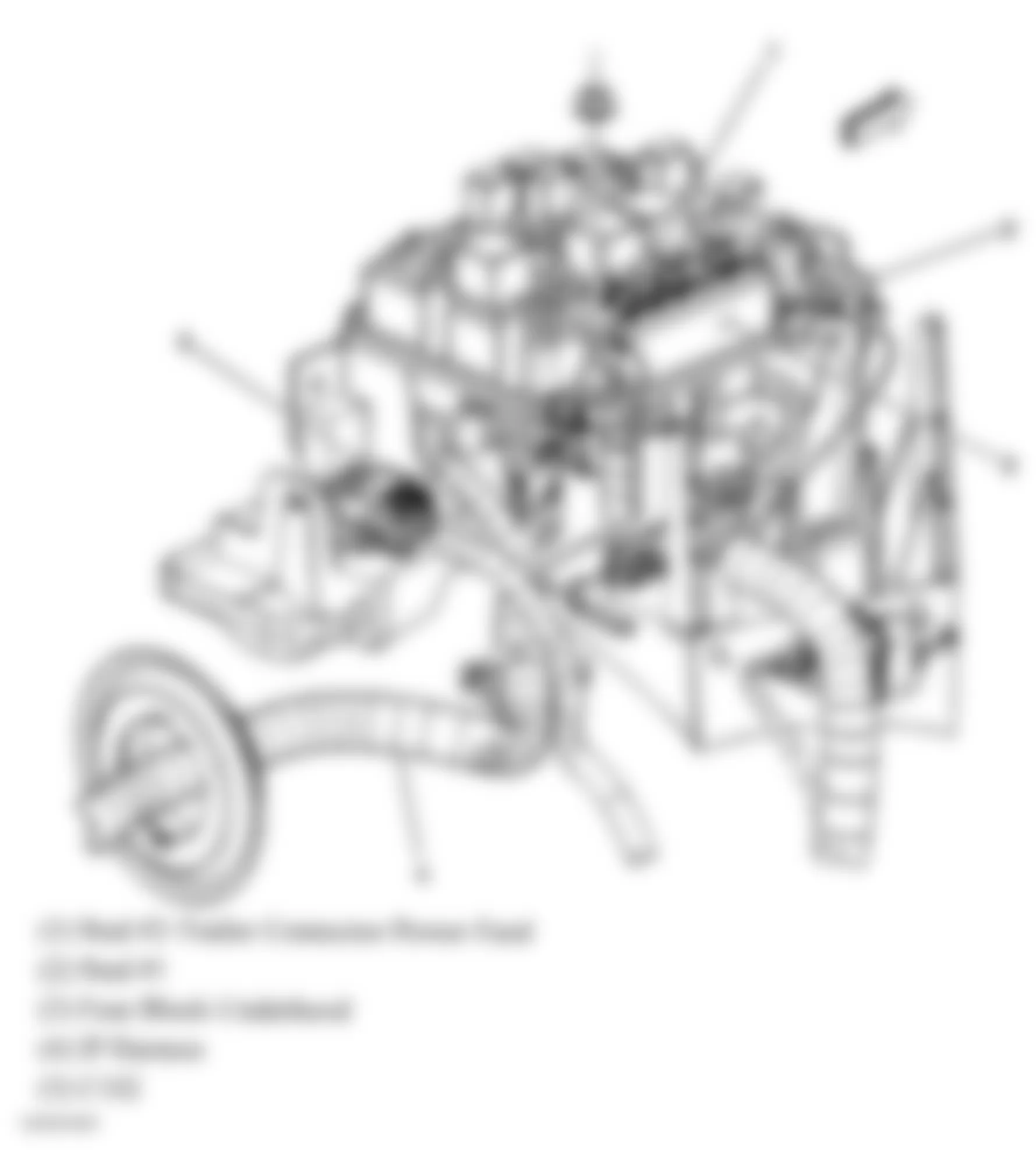 Hummer H2 2006 - Component Locations -  Engine Compartment