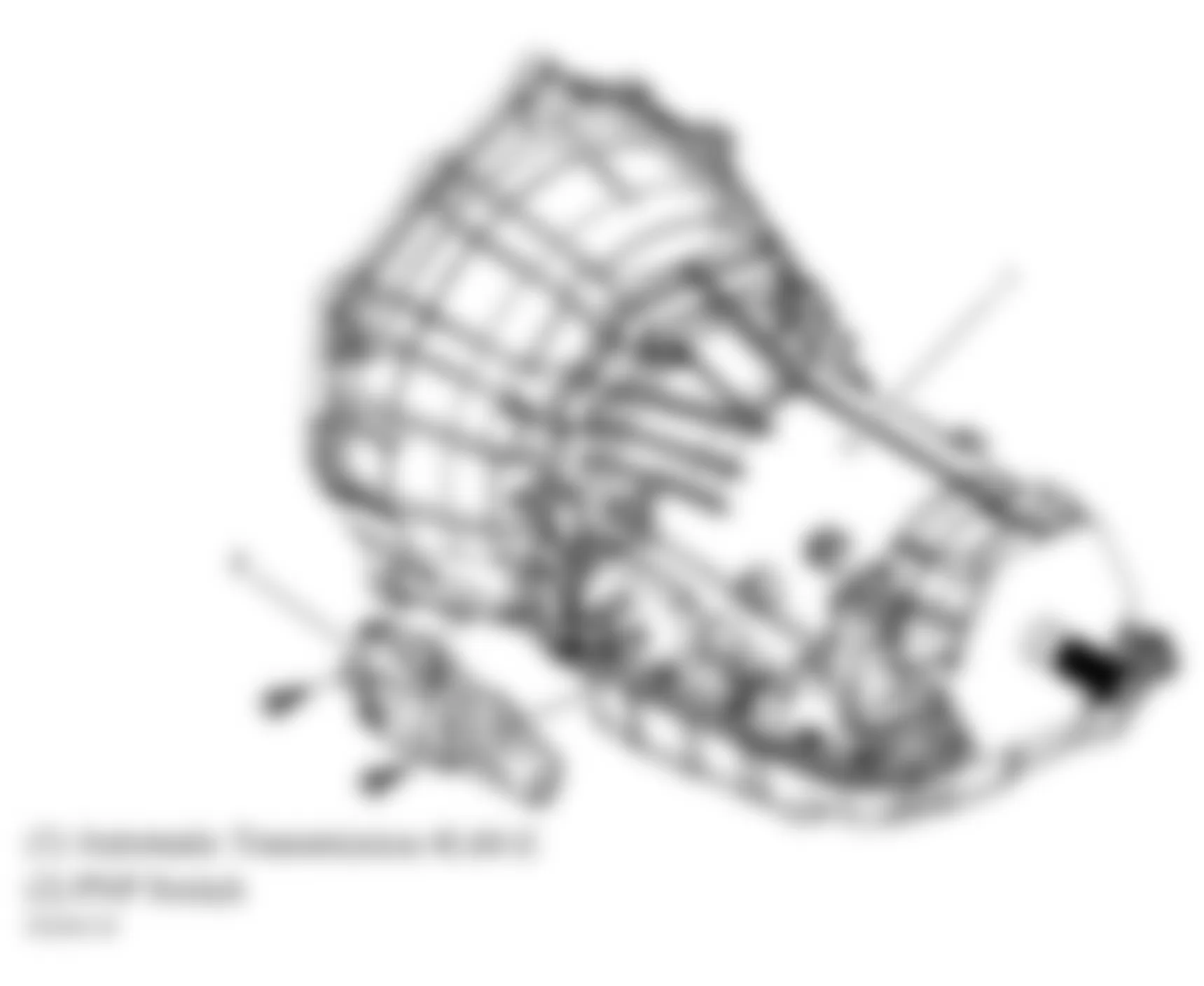 Hummer H2 2006 - Component Locations -  Left Side Of Transmission