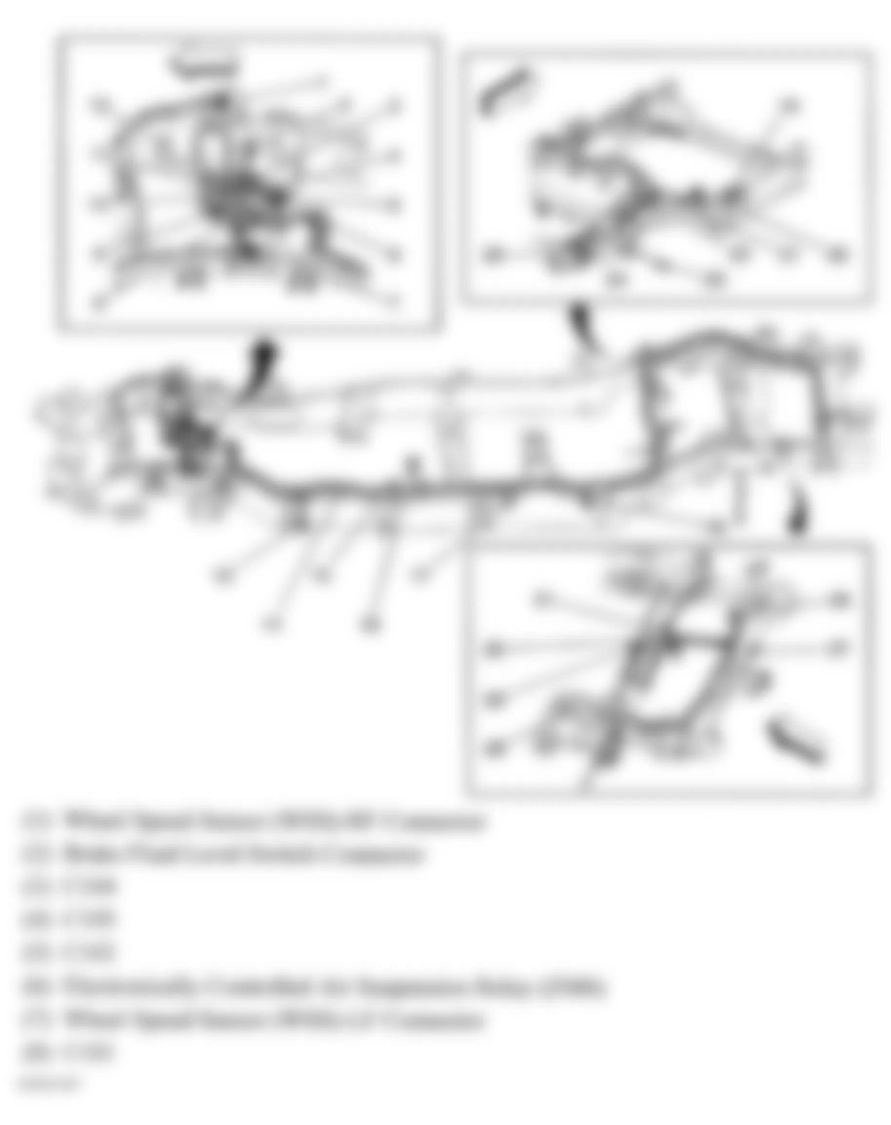 Hummer H2 2006 - Component Locations -  Chassis (1 Of 2)