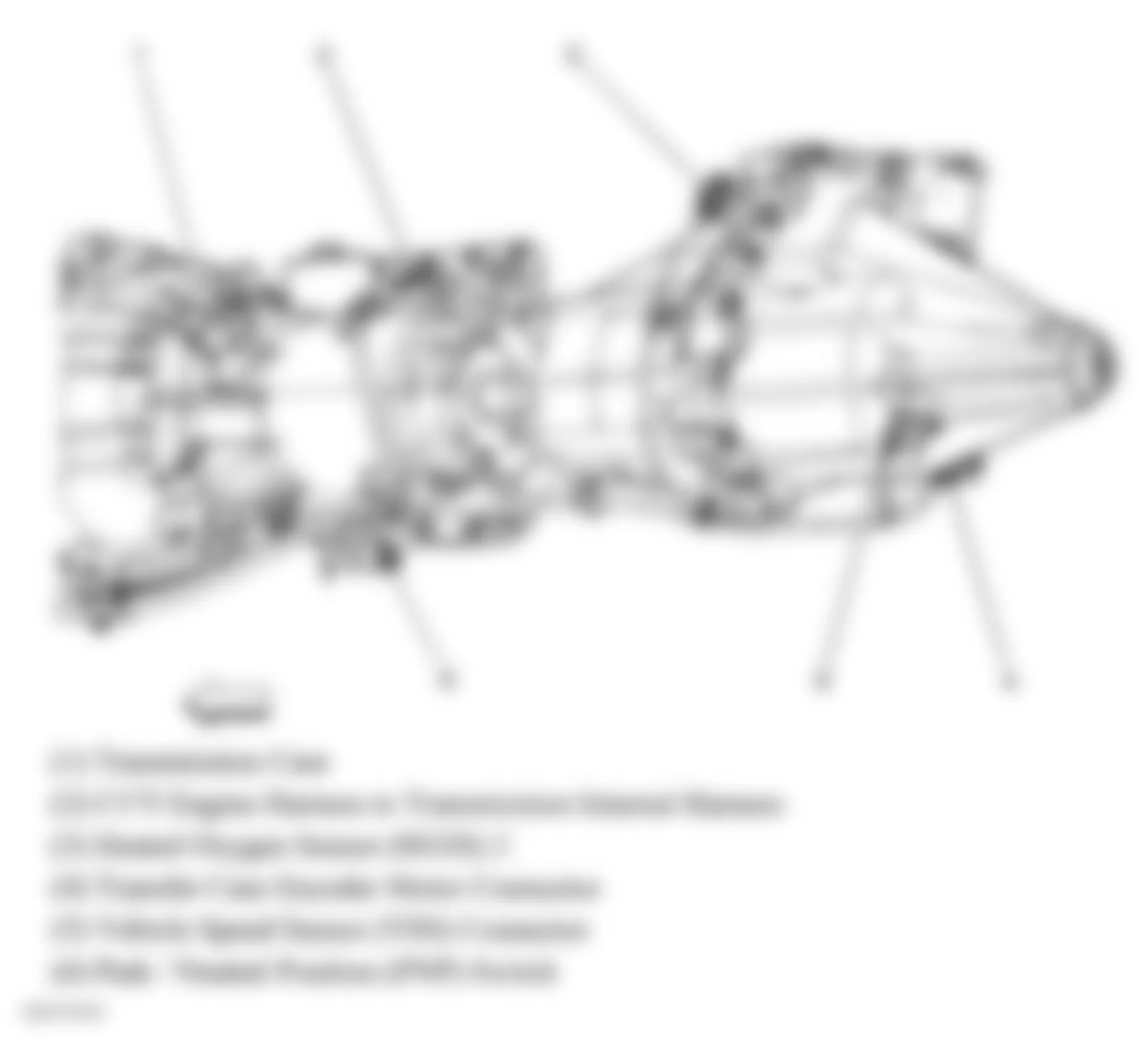 Hummer H3 2006 - Component Locations -  Transmission Assembly