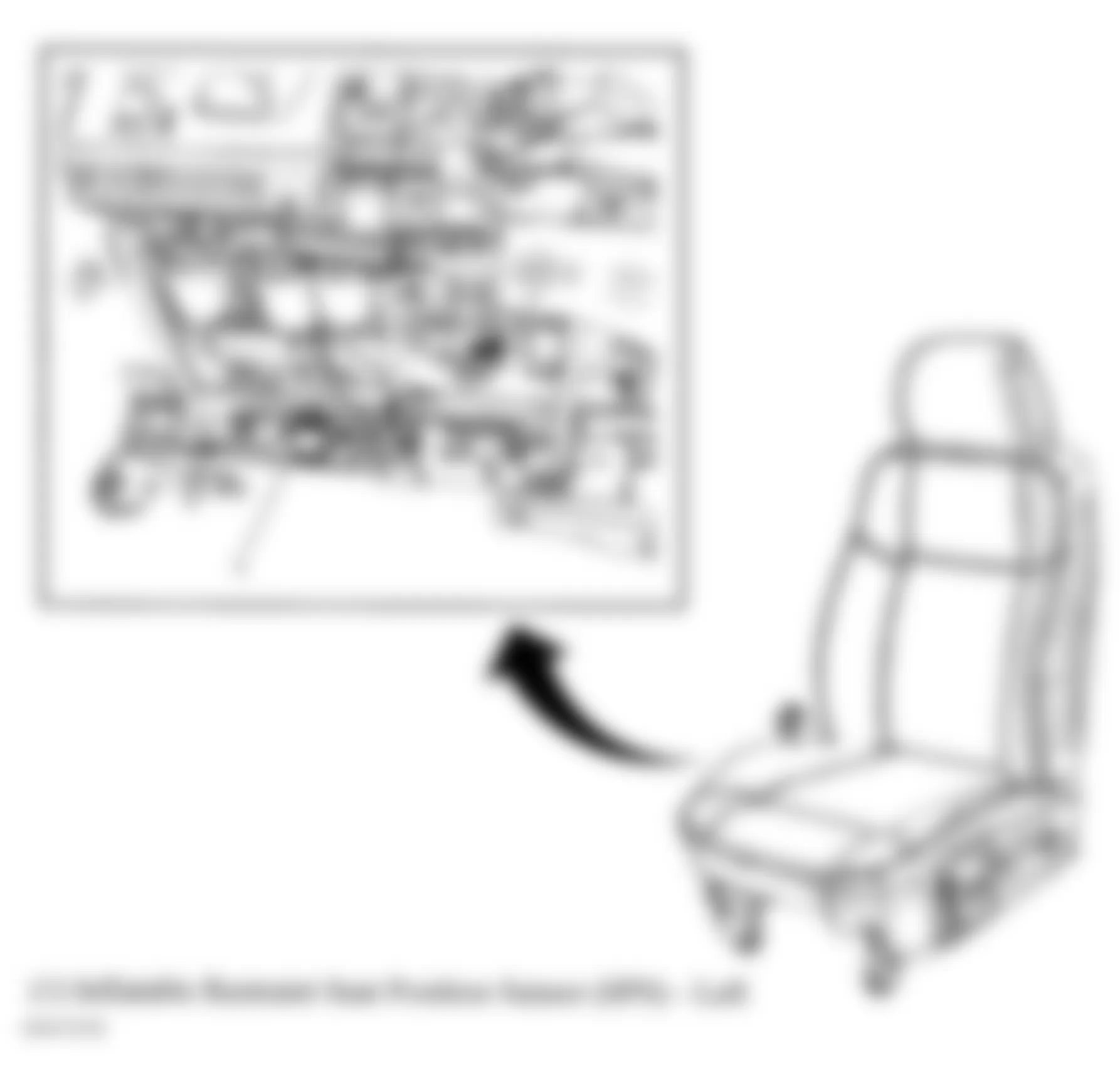 Hummer H3 2006 - Component Locations -  Drivers Seat