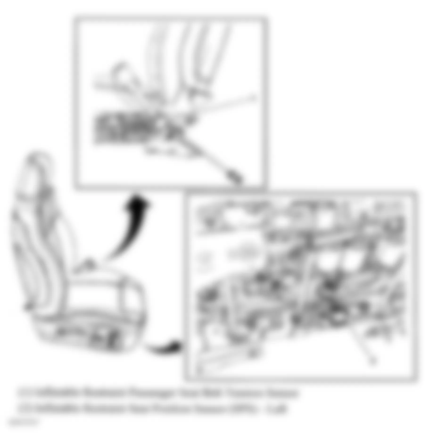 Hummer H3 2006 - Component Locations -  Passengers Seat