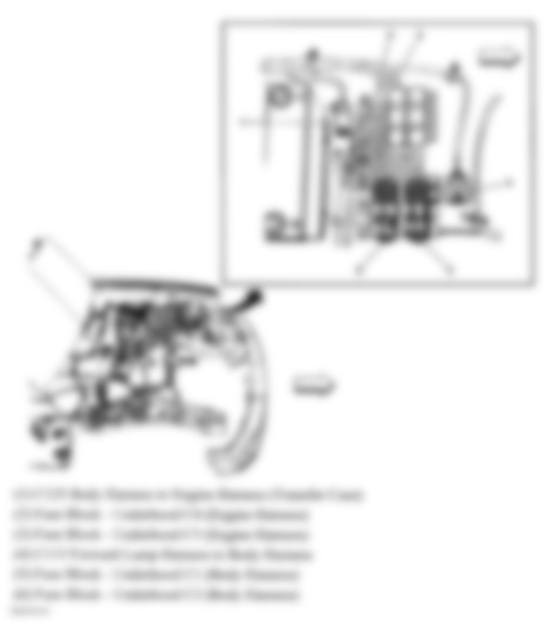 Hummer H3 2006 - Component Locations -  Front Engine Compartment