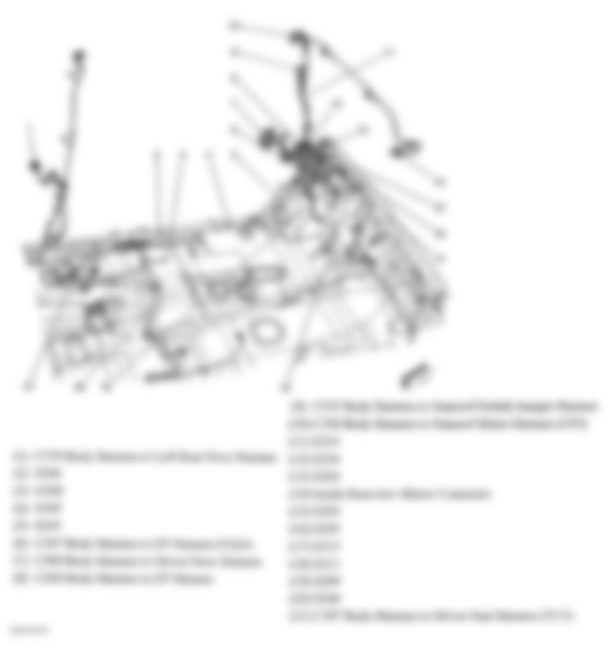 Hummer H3 2006 - Component Locations -  Drivers Floor Pan