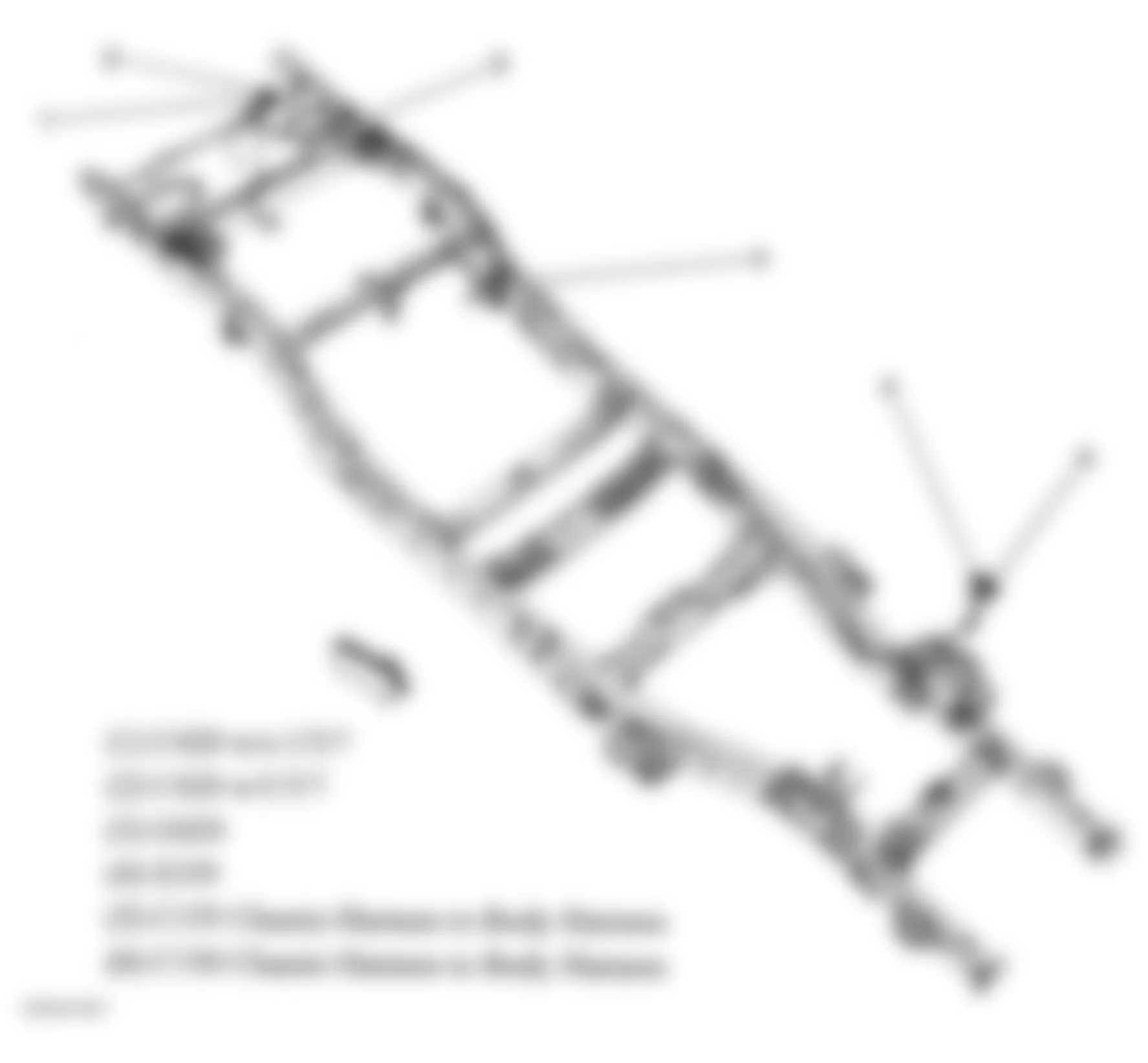 Hummer H3 2006 - Component Locations -  Chassis