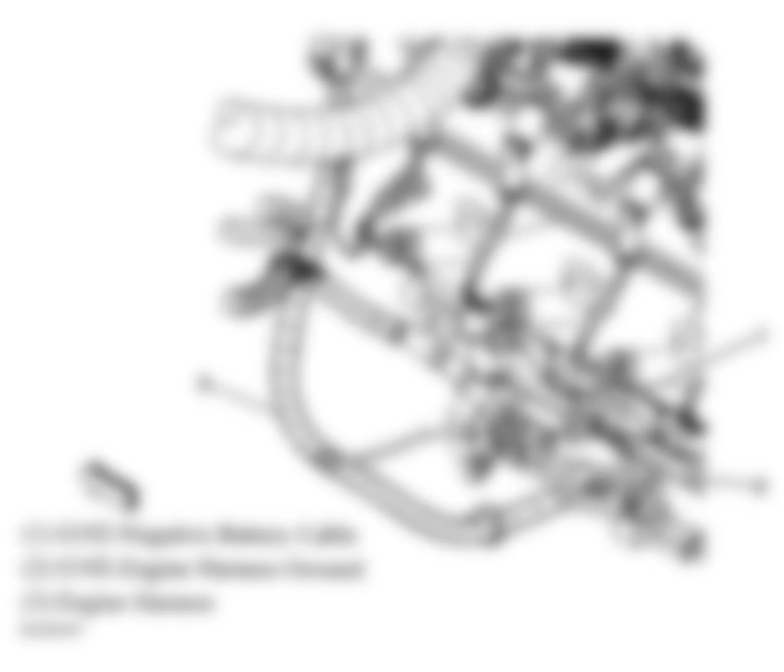 Hummer H2 2007 - Component Locations -  Left Side Of Engine