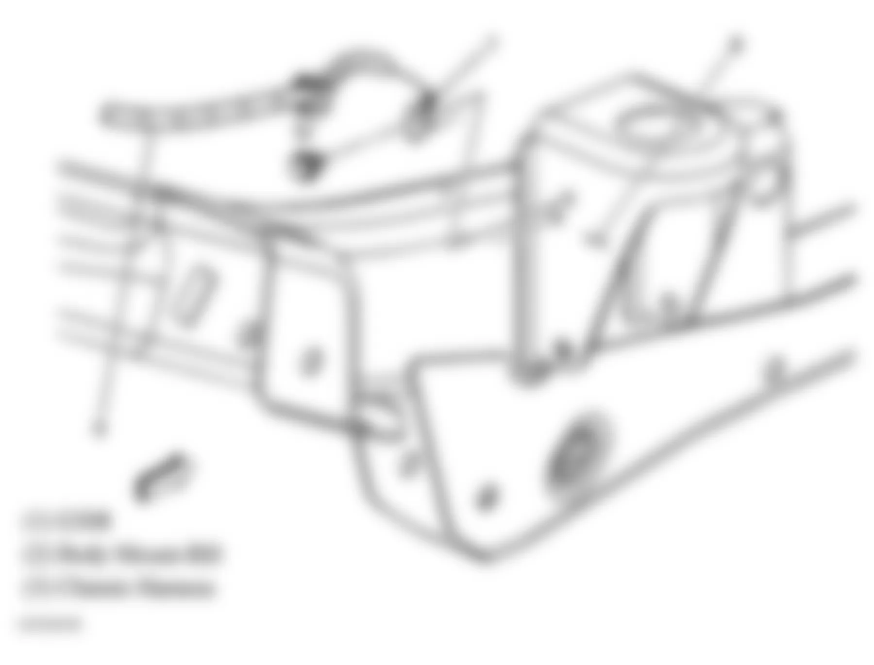 Hummer H2 2007 - Component Locations -  Right Frame Rail