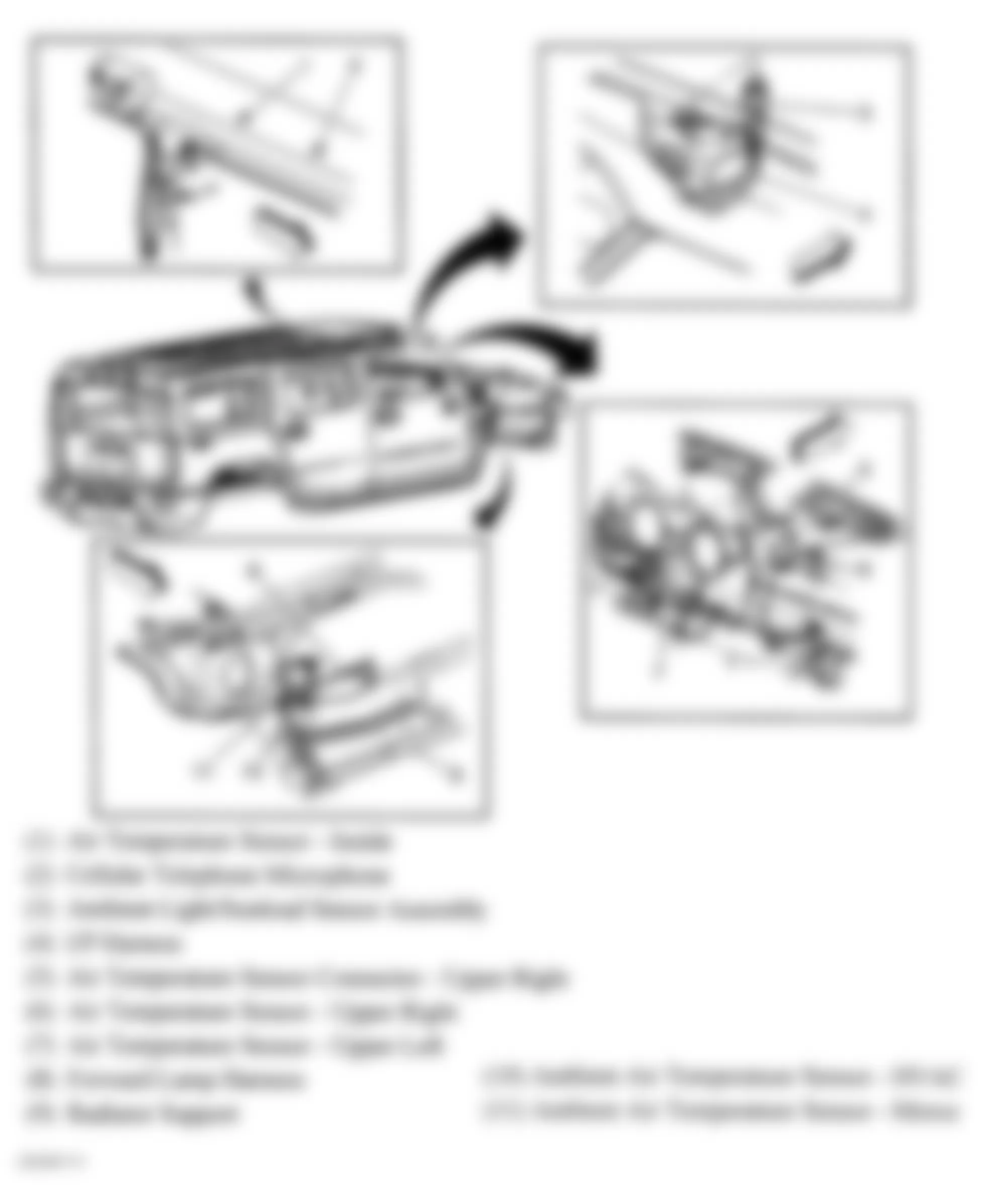 Hummer H2 2007 - Component Locations -  HVAC Subsystem Components