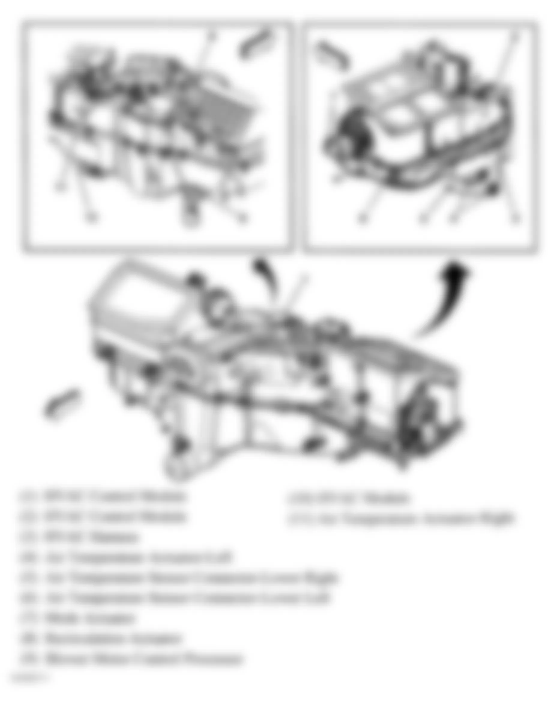 Hummer H2 2007 - Component Locations -  HVAC Module