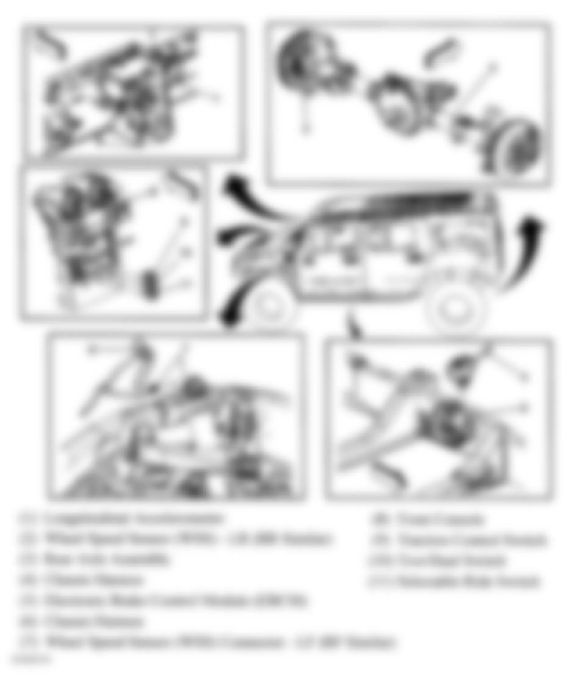 Hummer H2 2007 - Component Locations -  ABS Components