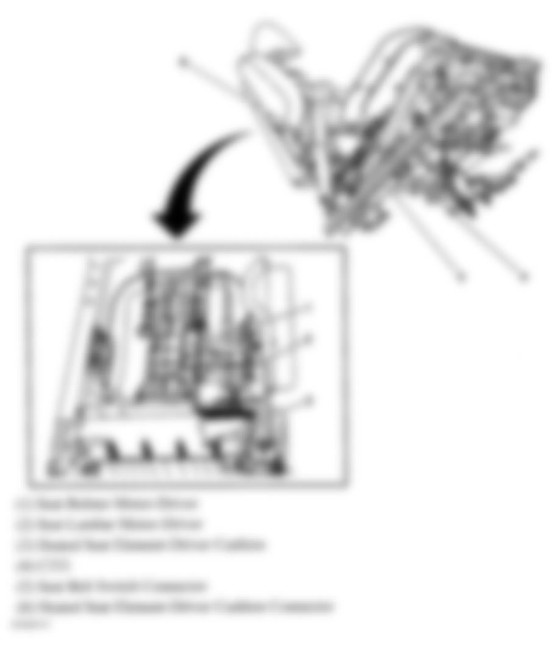 Hummer H2 2007 - Component Locations -  Driver Seat