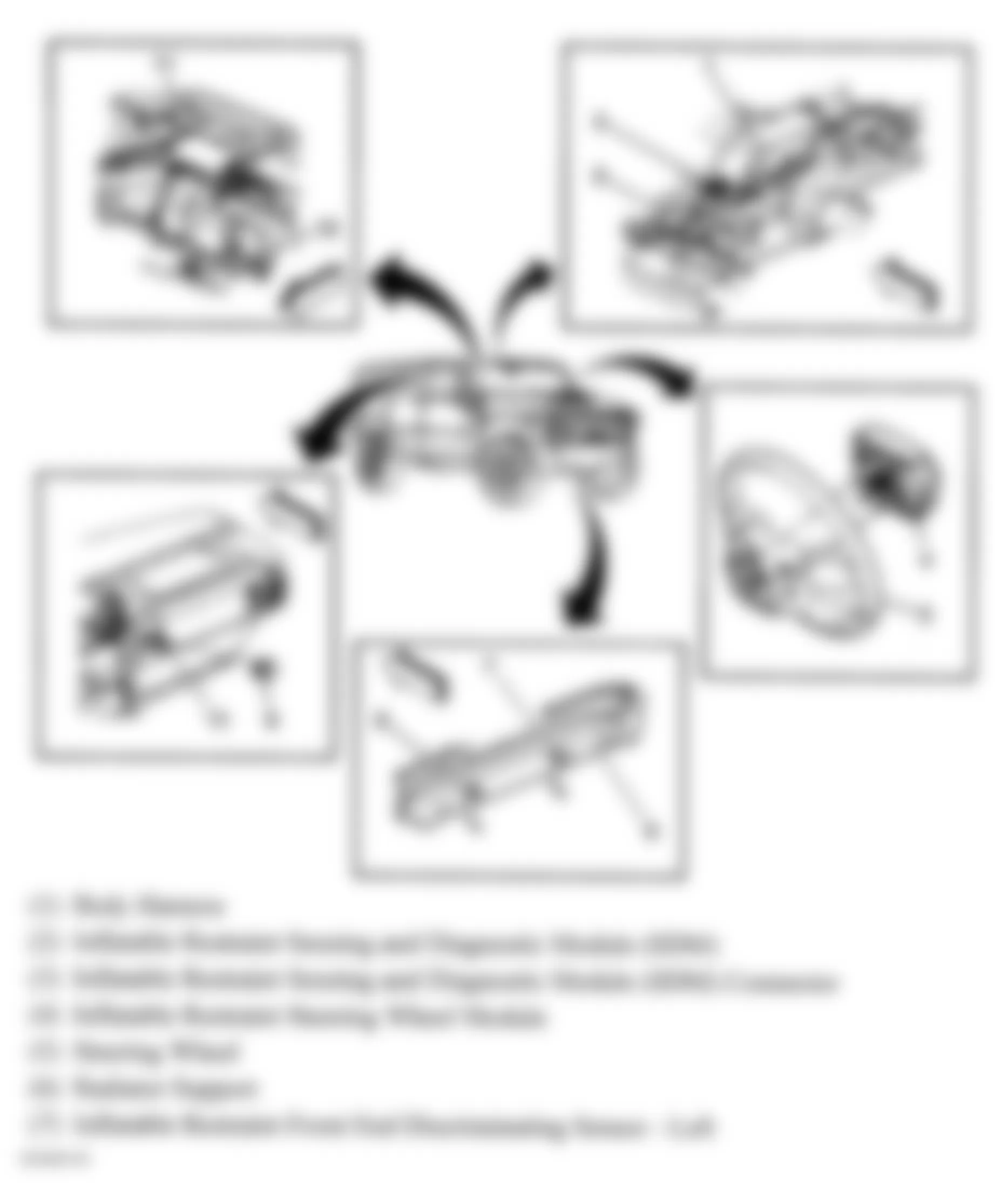 Hummer H2 2007 - Component Locations -  SIR Components (1 Of 2)