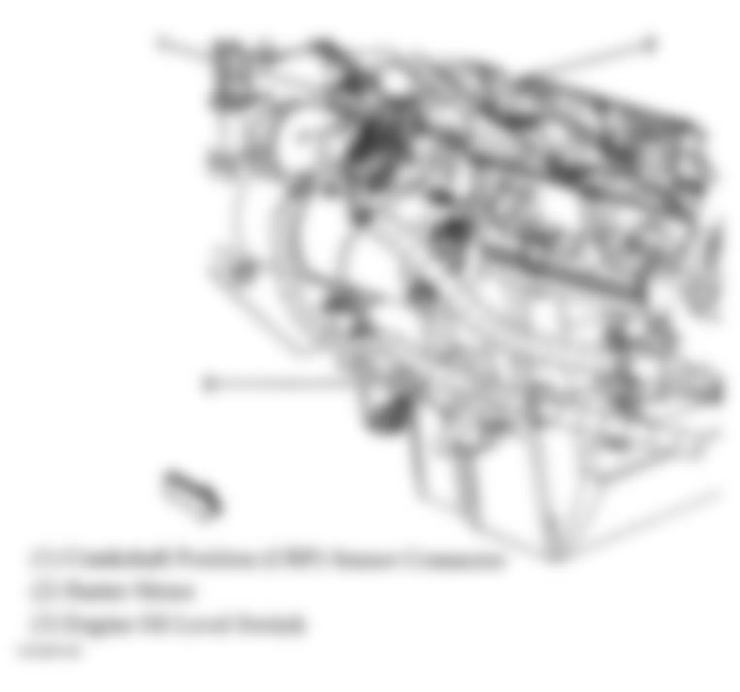 Hummer H2 2007 - Component Locations -  Lower Right Side Of Engine