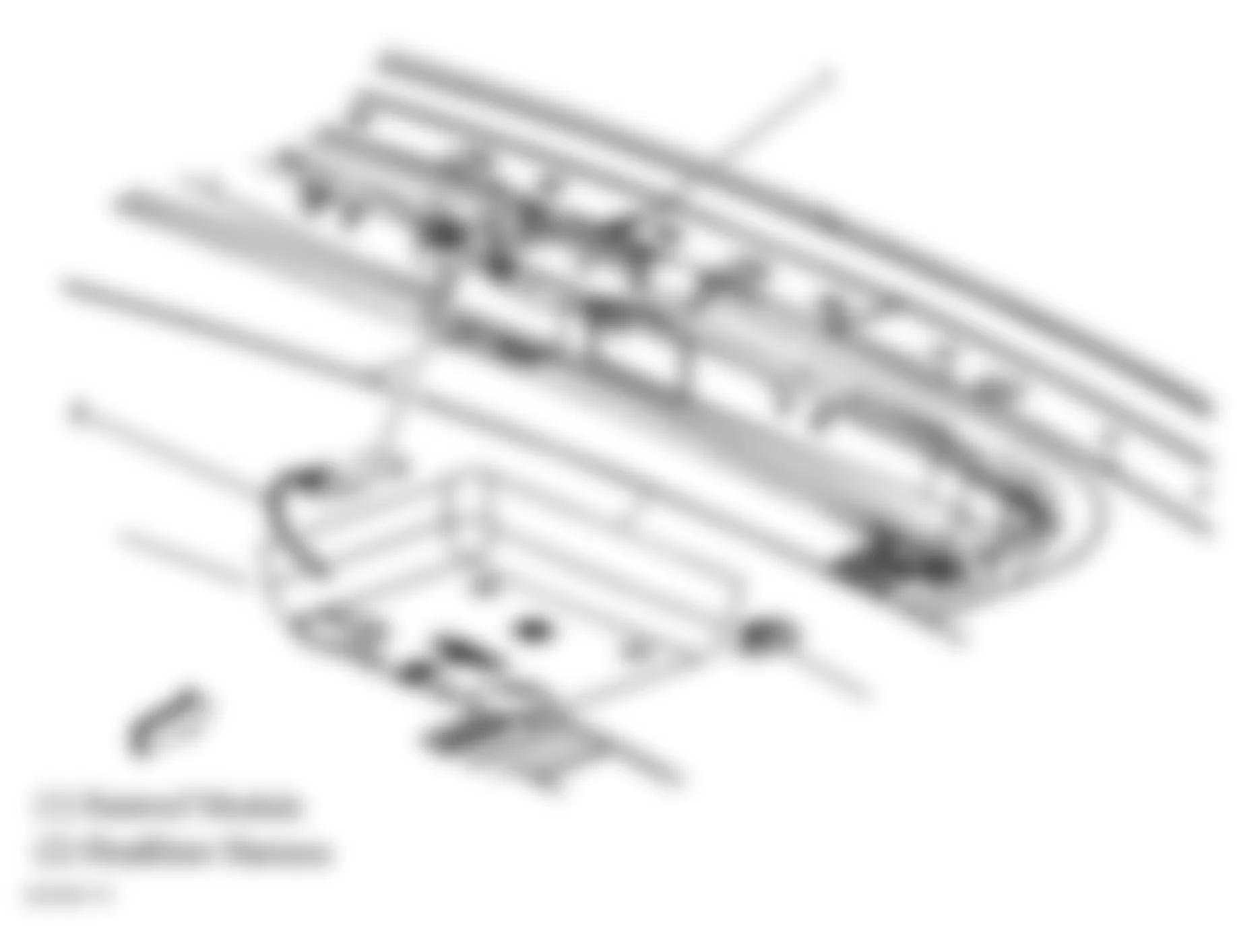 Hummer H2 2007 - Component Locations -  Front Of Roof