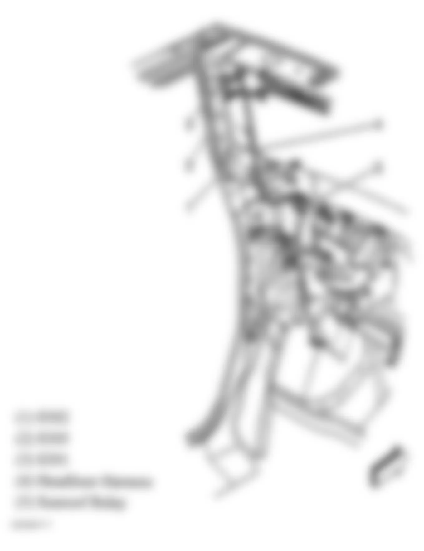 Hummer H2 2007 - Component Locations -  Left A Pillar