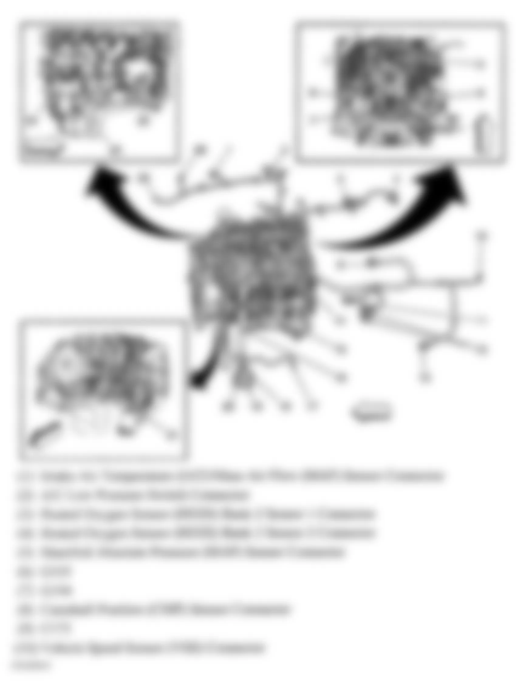 Hummer H2 2007 - Component Locations -  Engine (1 Of 2)