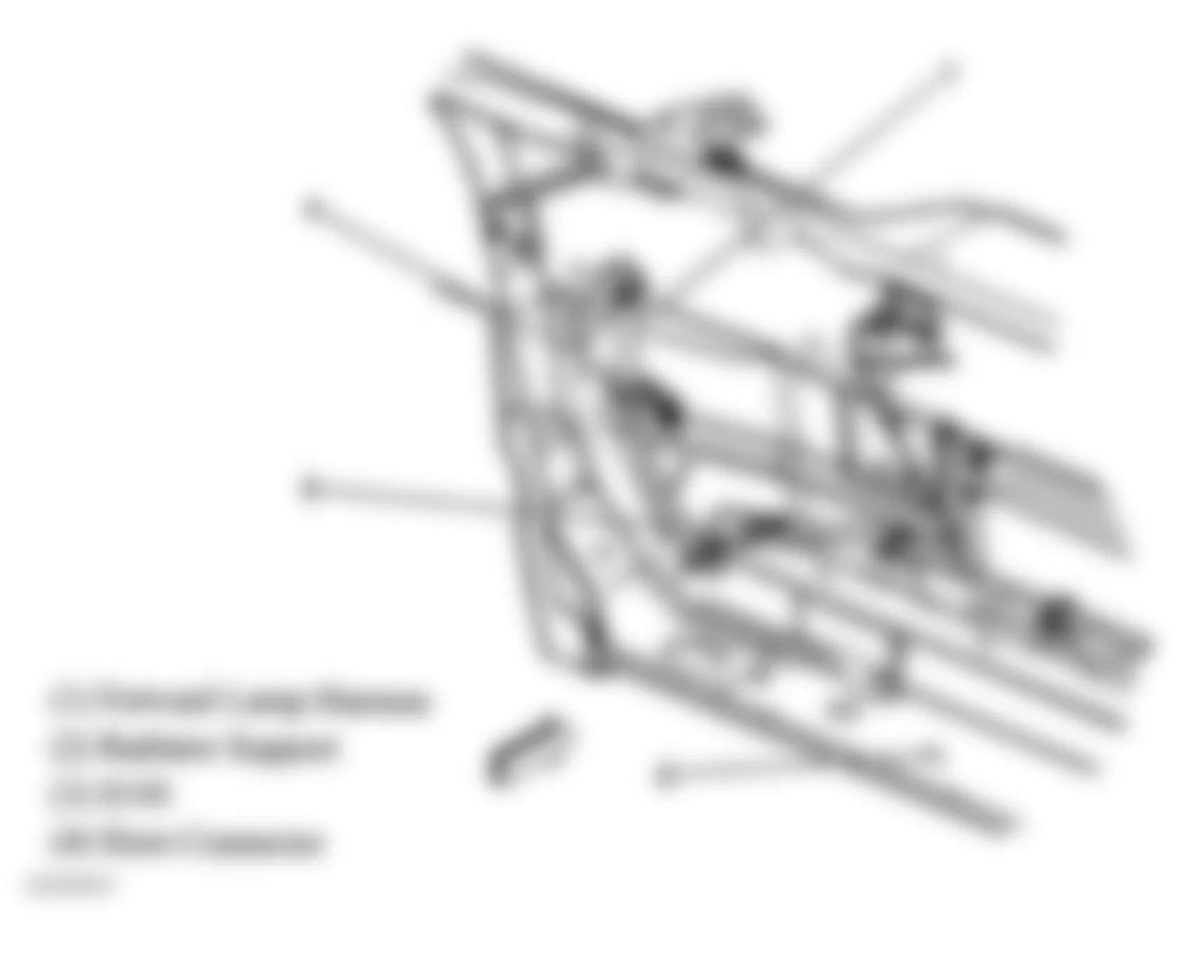 Hummer H2 2007 - Component Locations -  Left Front Of Engine Compartment