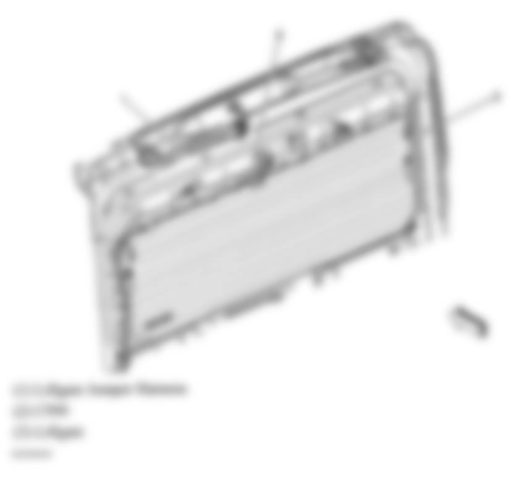 Hummer H2 2007 - Component Locations -  Top Of Liftgate
