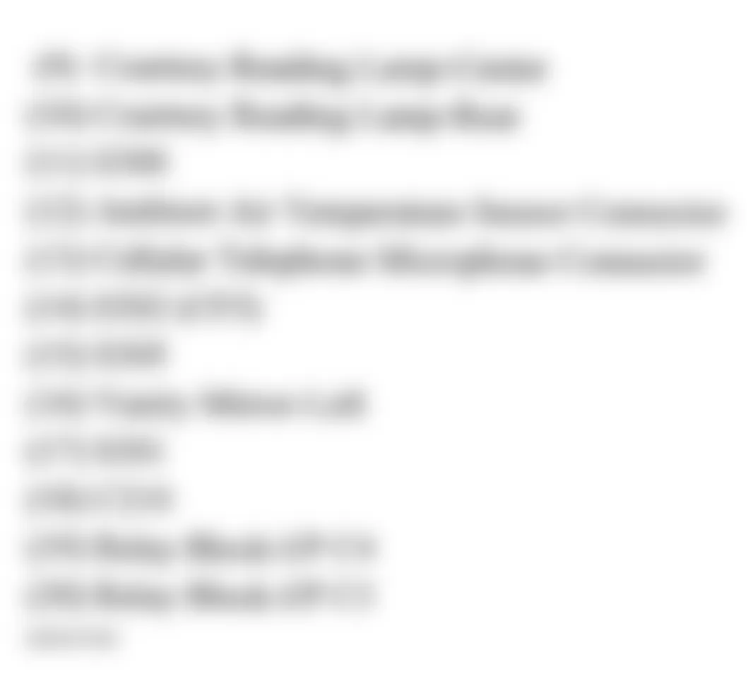Hummer H2 2007 - Component Locations -  Headliner (2 Of 2)