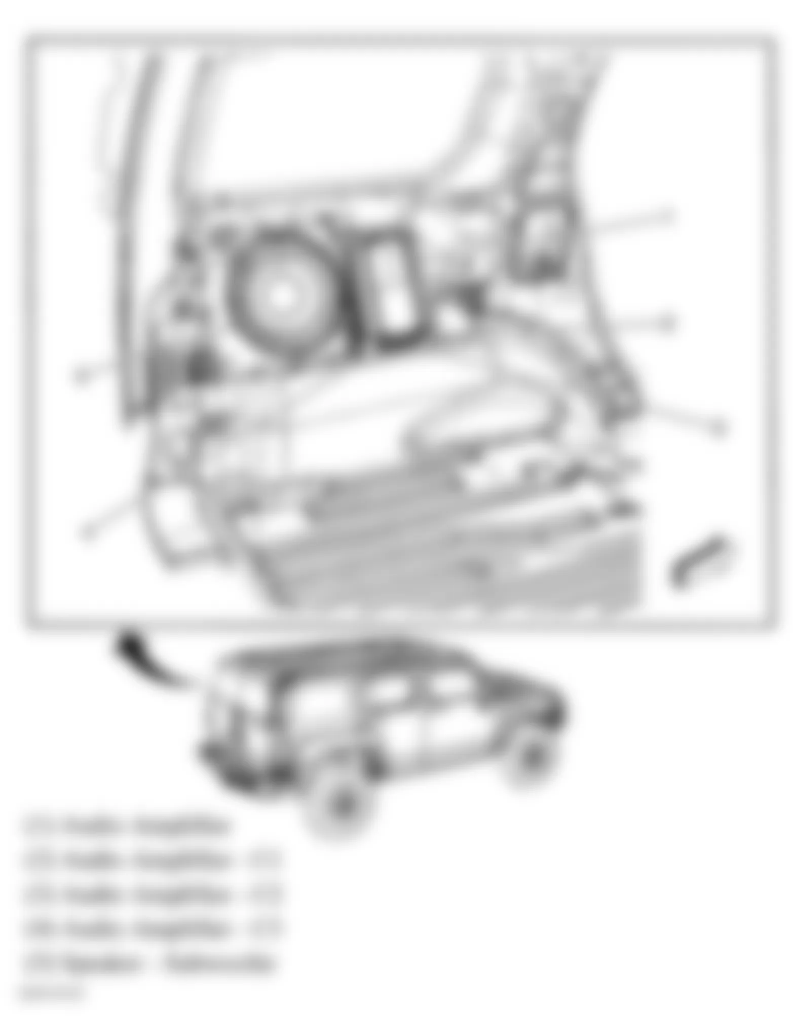 Hummer H3 2007 - Component Locations -  Left Rear Of Cargo Area