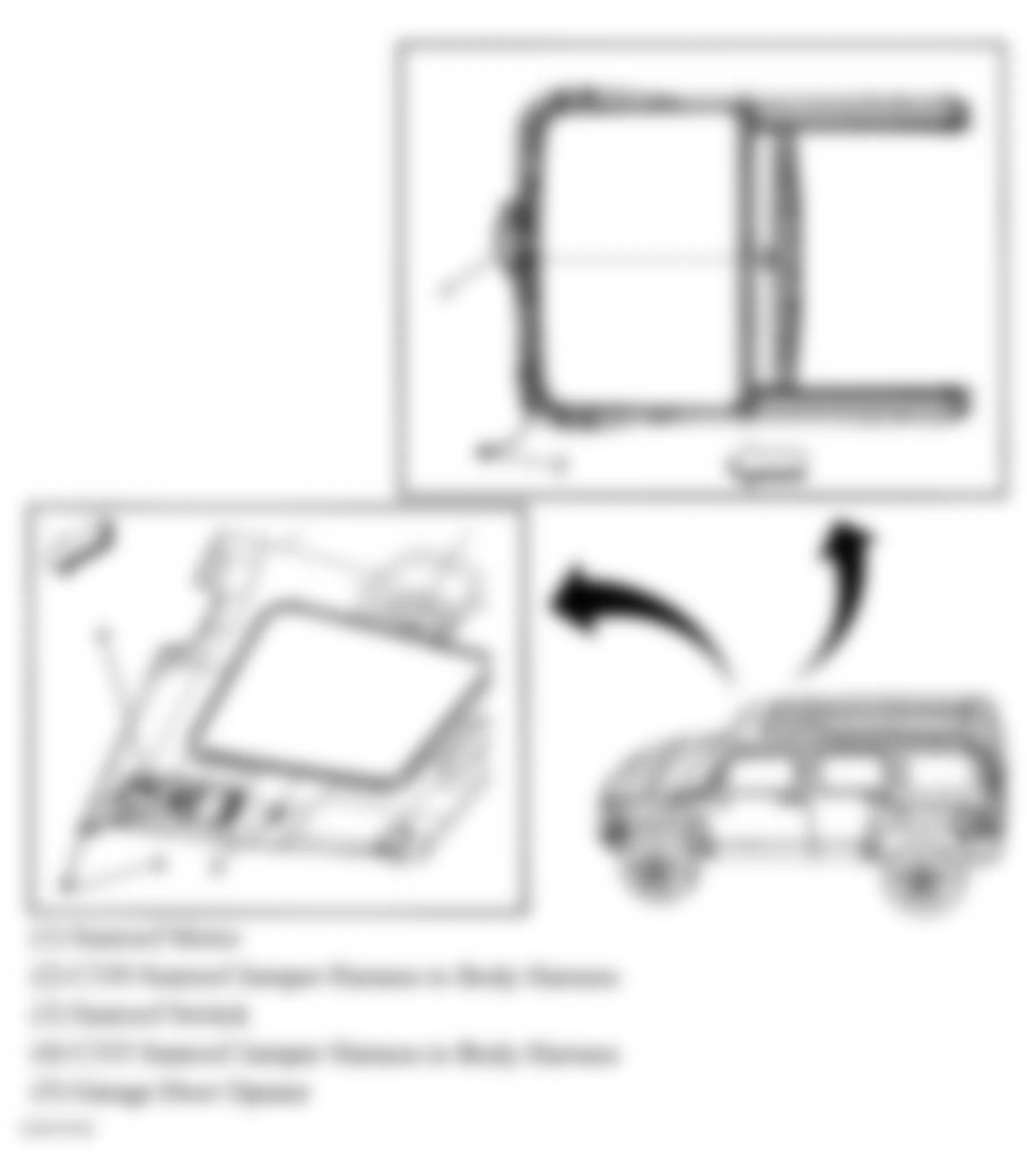 Hummer H3 2007 - Component Locations -  Sunroof Component Views