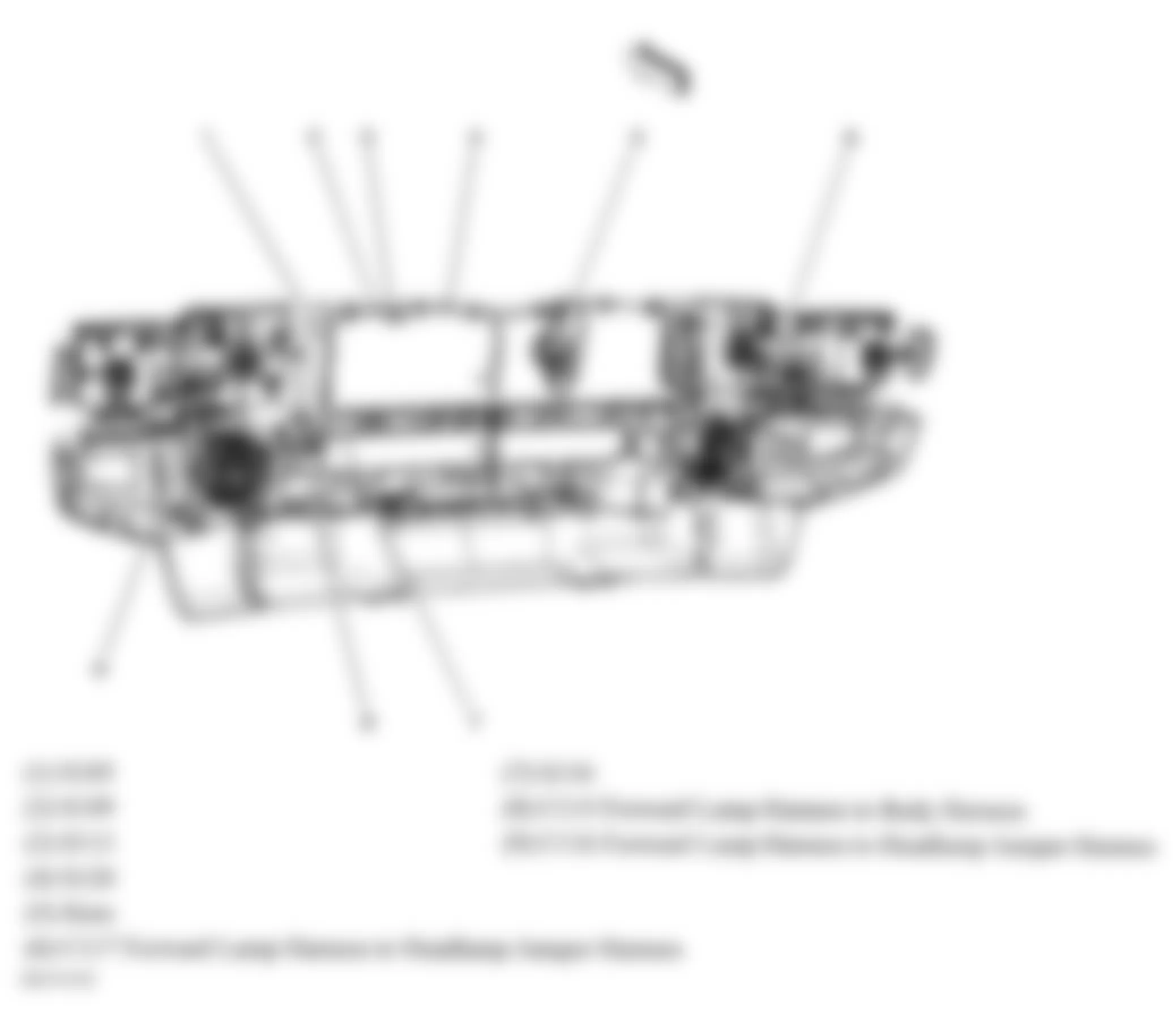 Hummer H3 2007 - Component Locations -  Forward Lamp Harness