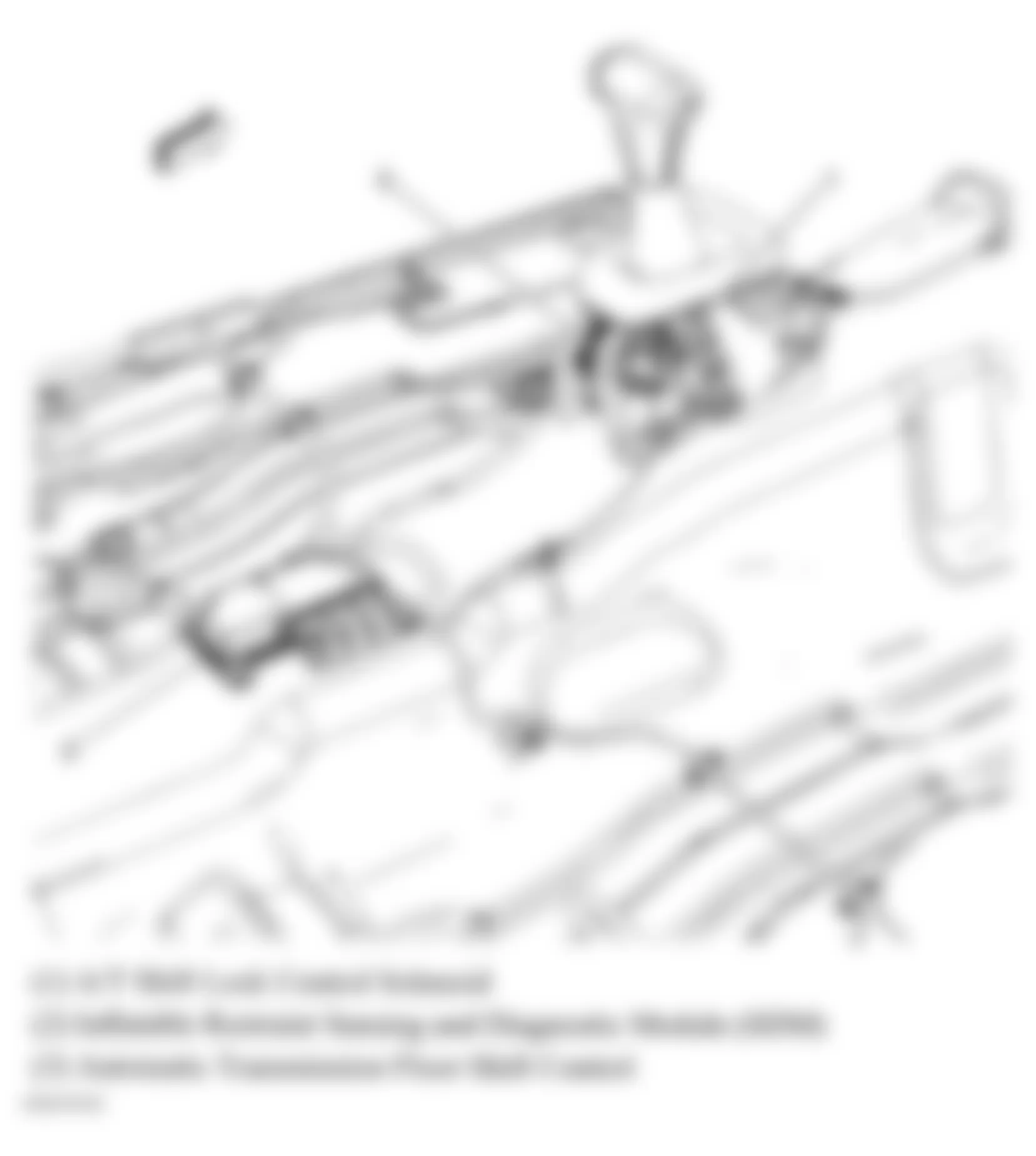 Hummer H3 2007 - Component Locations -  Floor Pan