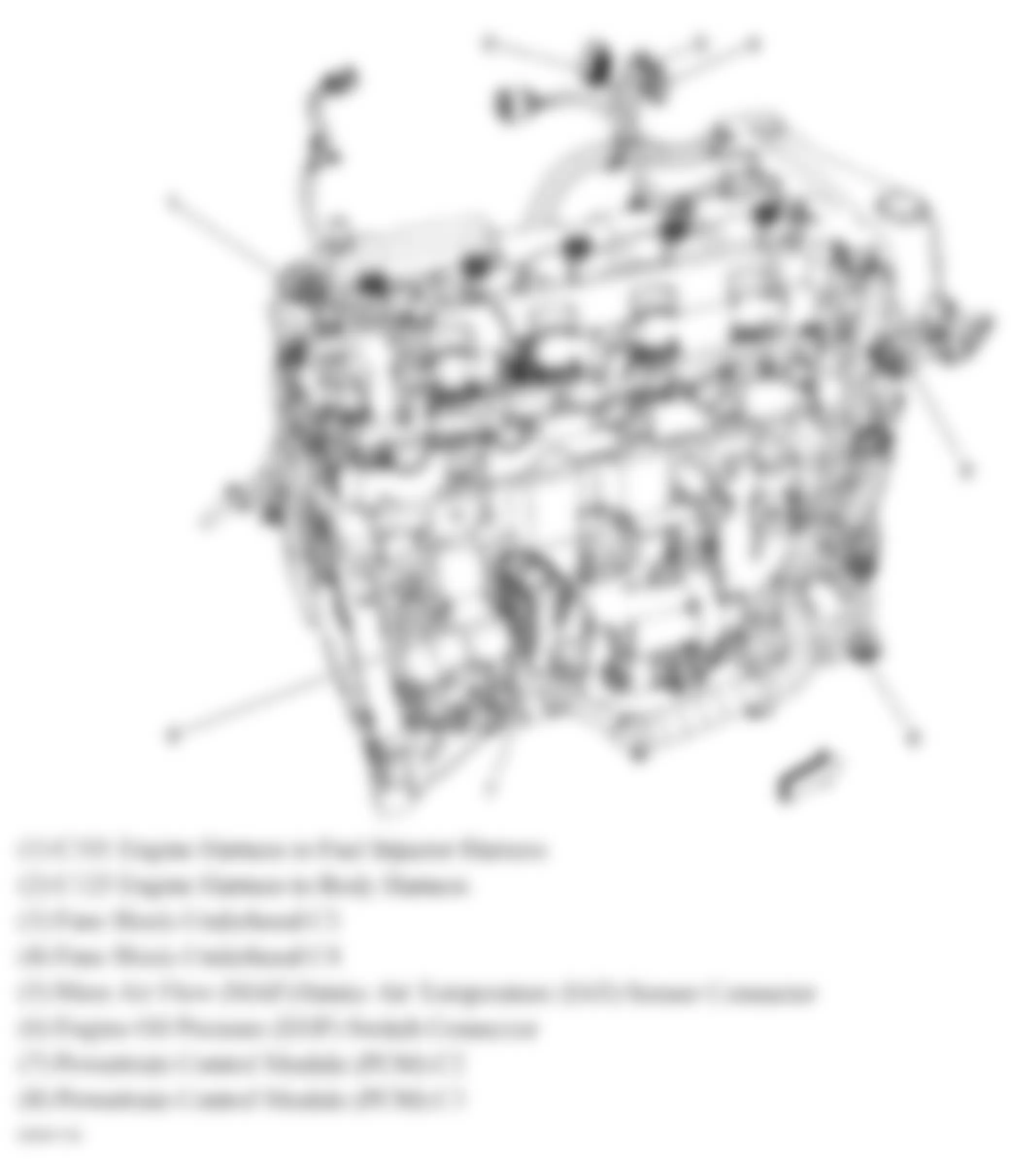 Hummer H3 2007 - Component Locations -  Right Engine Harness