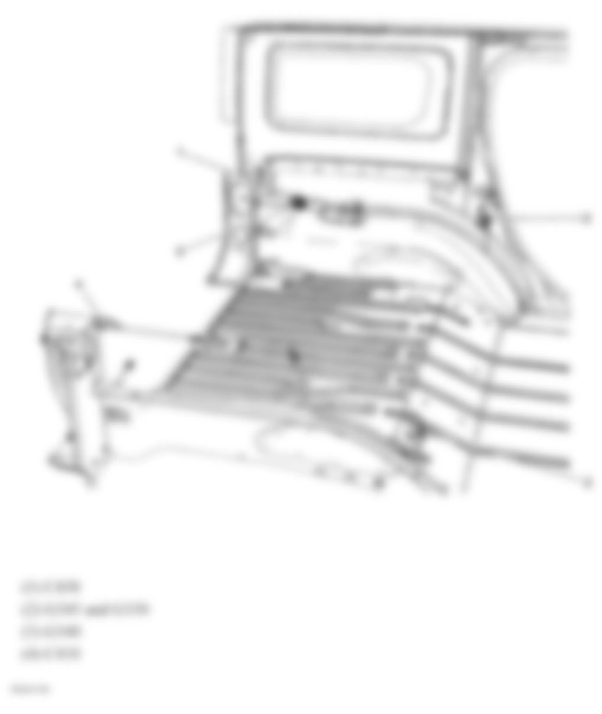 Hummer H3 2007 - Component Locations -  Rear Compartment Area