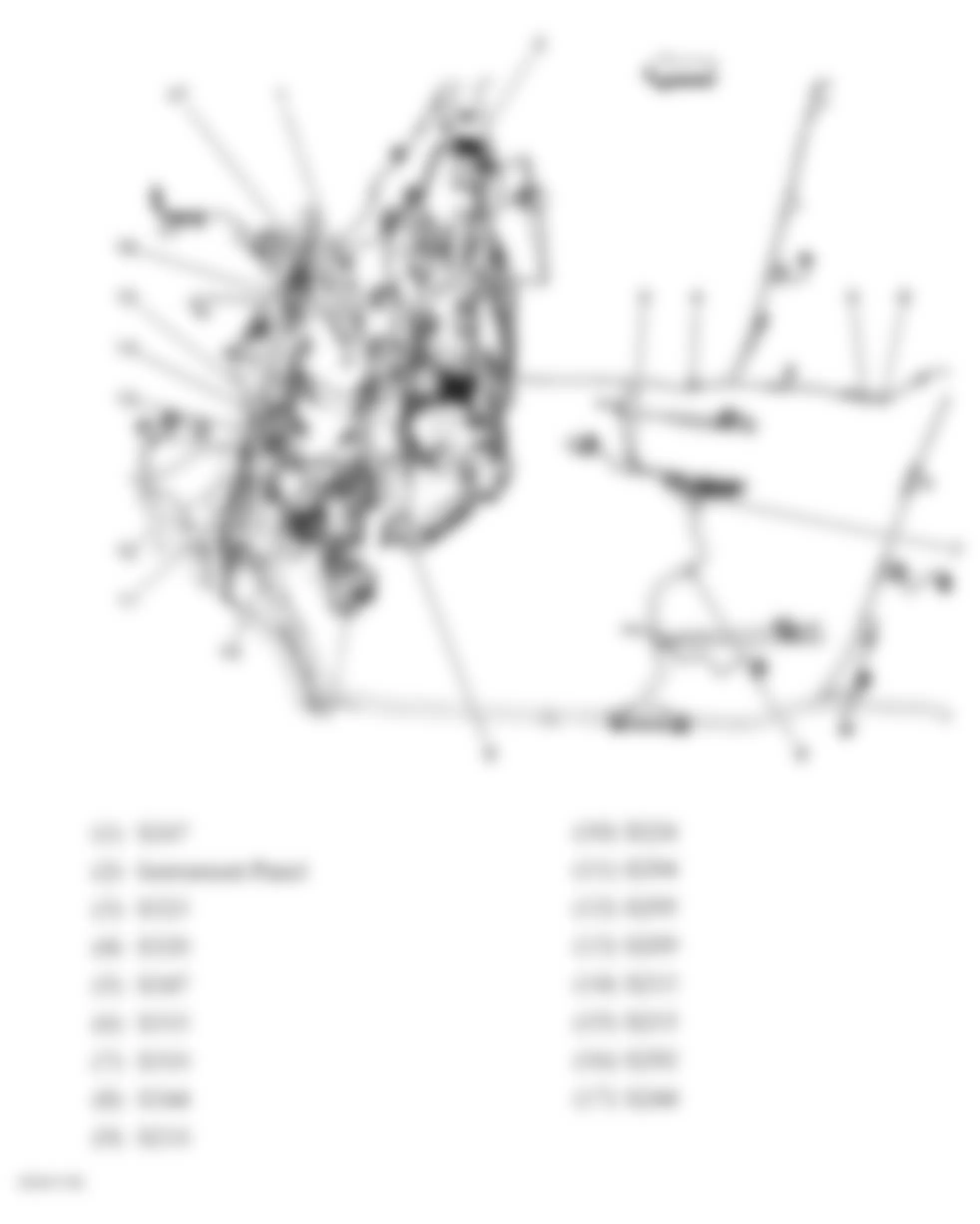 Hummer H3 2007 - Component Locations -  Dash & Passenger Compartment Splices