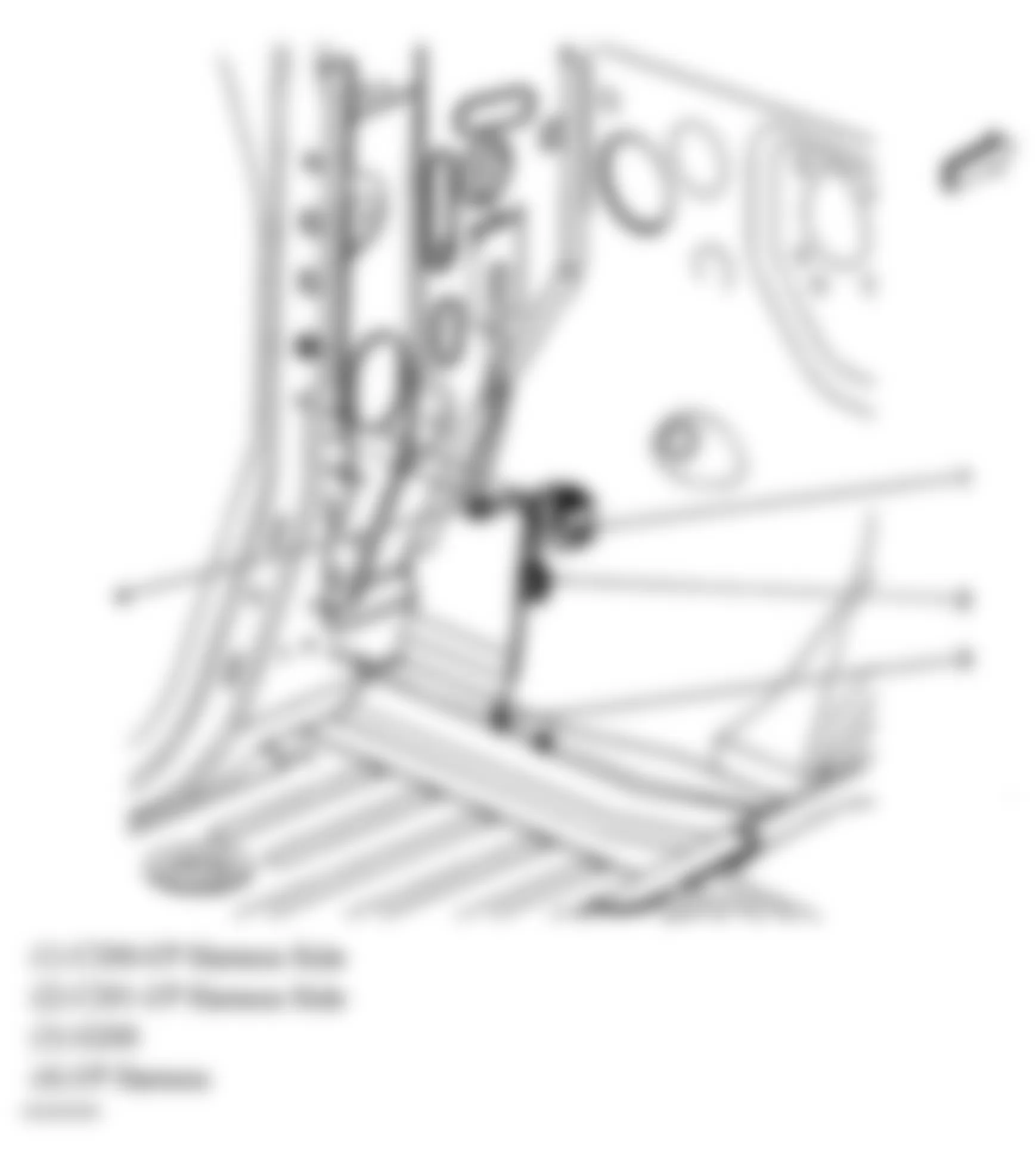 Hummer H2 2008 - Component Locations -  Left Kick Panel