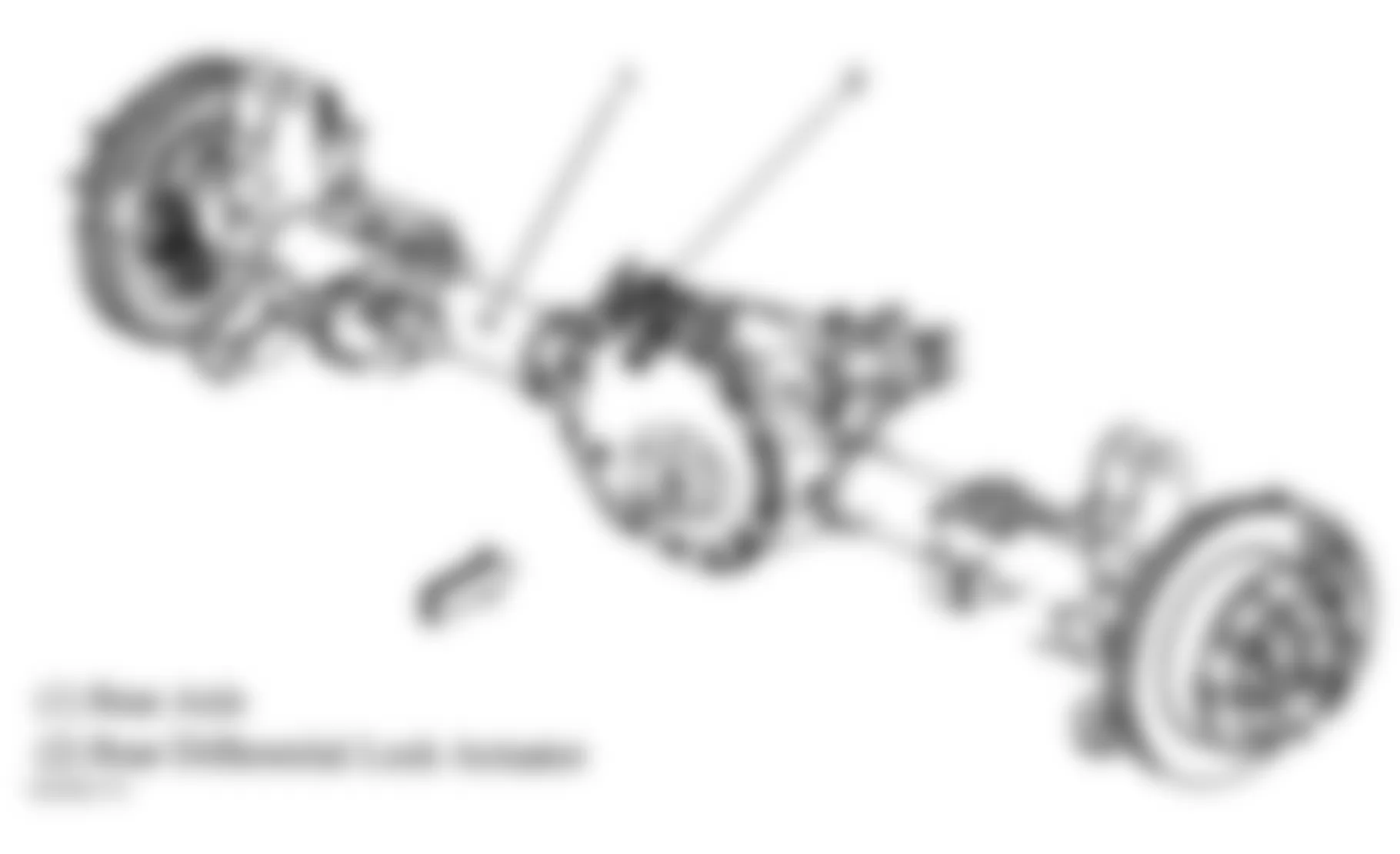 Hummer H2 2008 - Component Locations -  Rear Axle