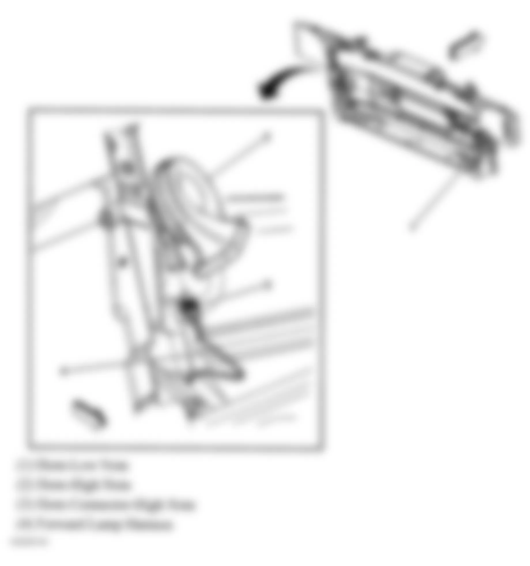 Hummer H2 2008 - Component Locations -  Front Of Vehicle