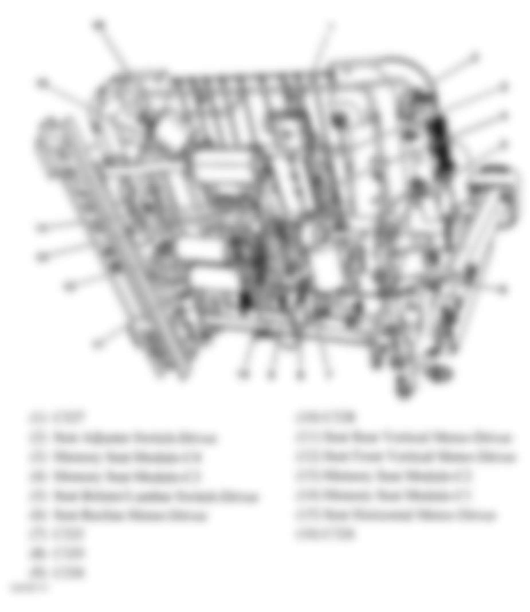 Hummer H2 2008 - Component Locations -  Under Driver Seat