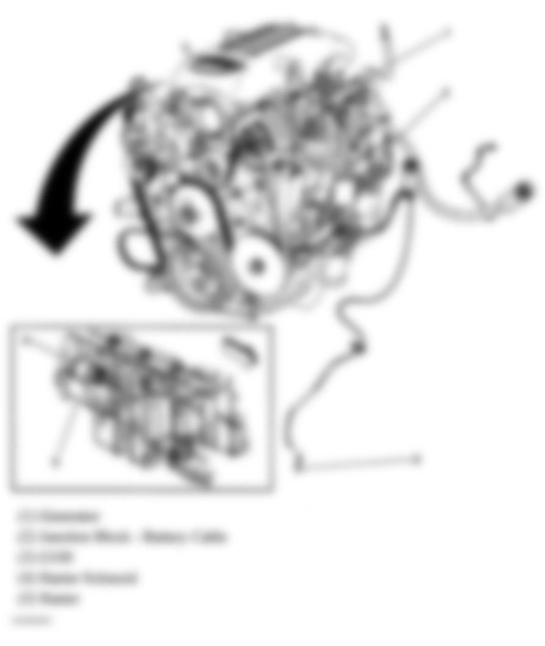 Hummer H2 2008 - Component Locations -  Engine Electrical Components