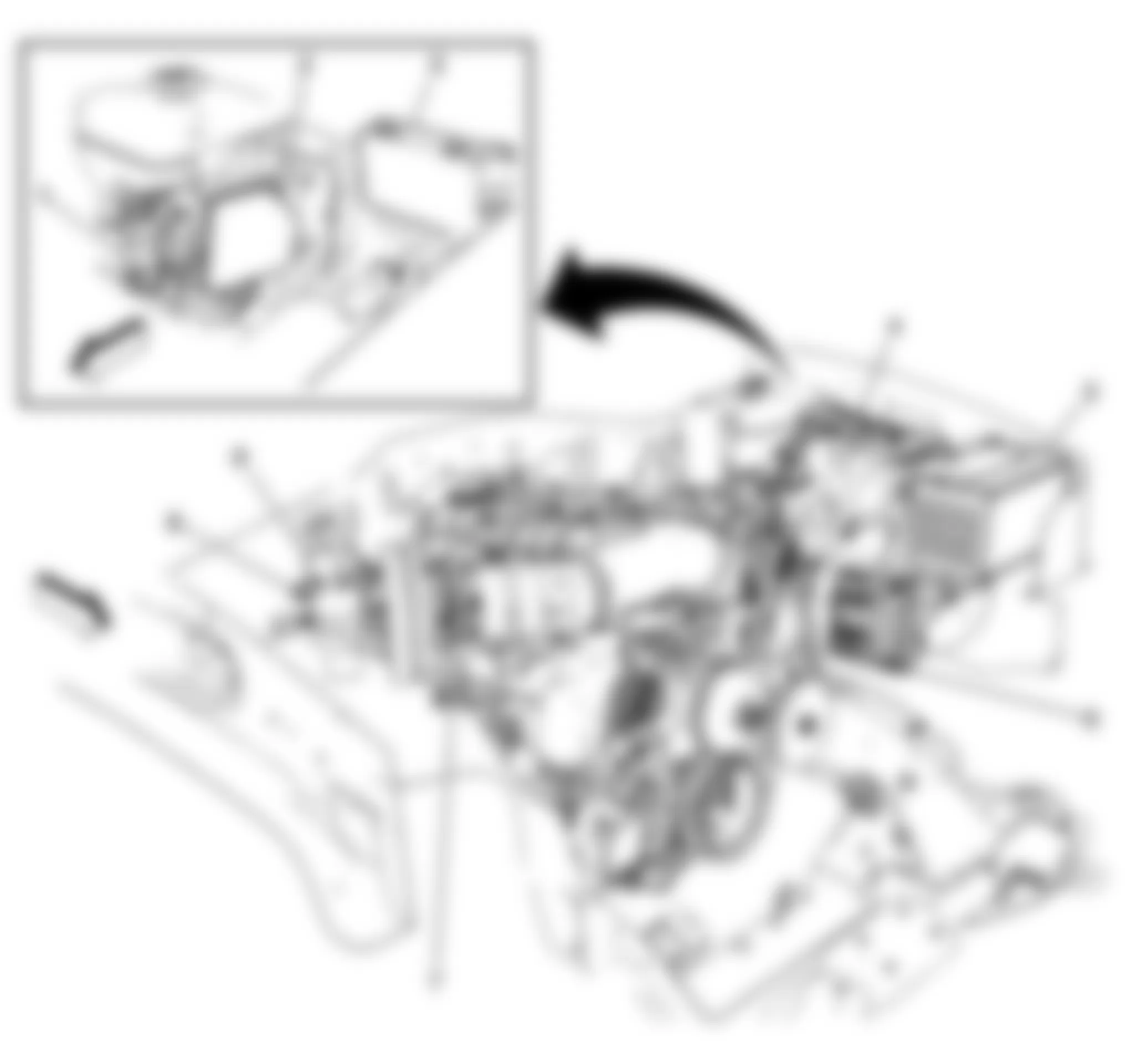 Hummer H2 2008 - Component Locations -  Front Of Engine Compartment