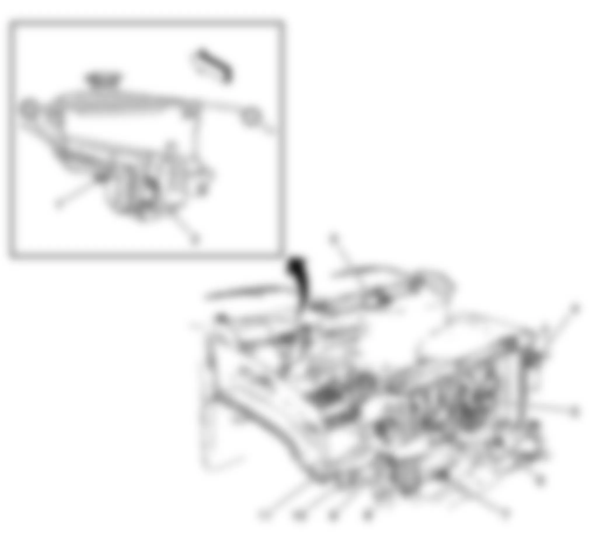 Hummer H2 2008 - Component Locations -  Engine Compartment