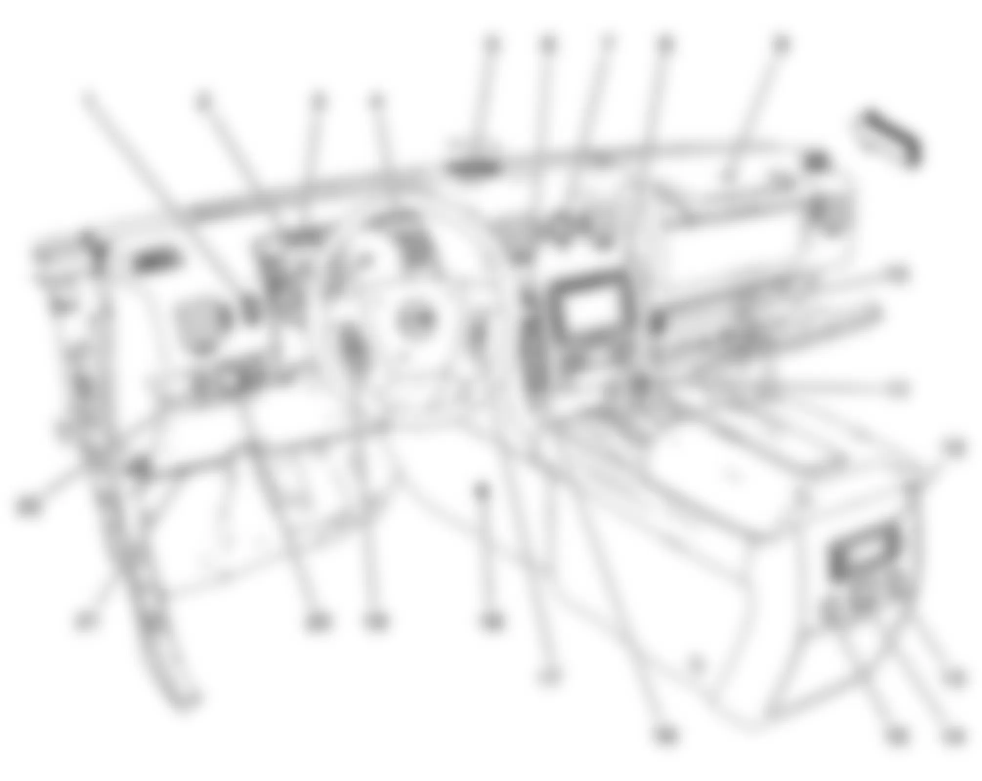 Hummer H2 2008 - Component Locations -  Instrument Panel
